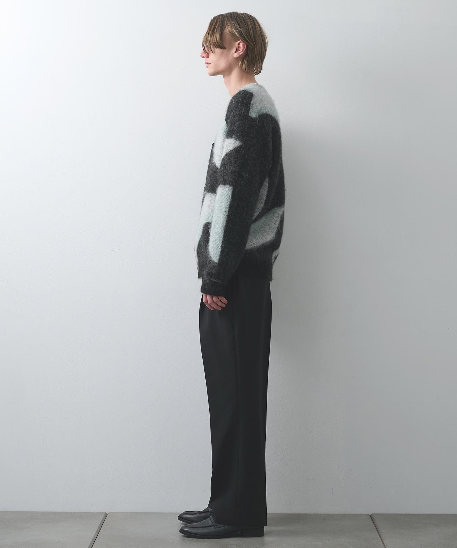 別注 Mohair Jacquard Cardigan WRAPINKNOT