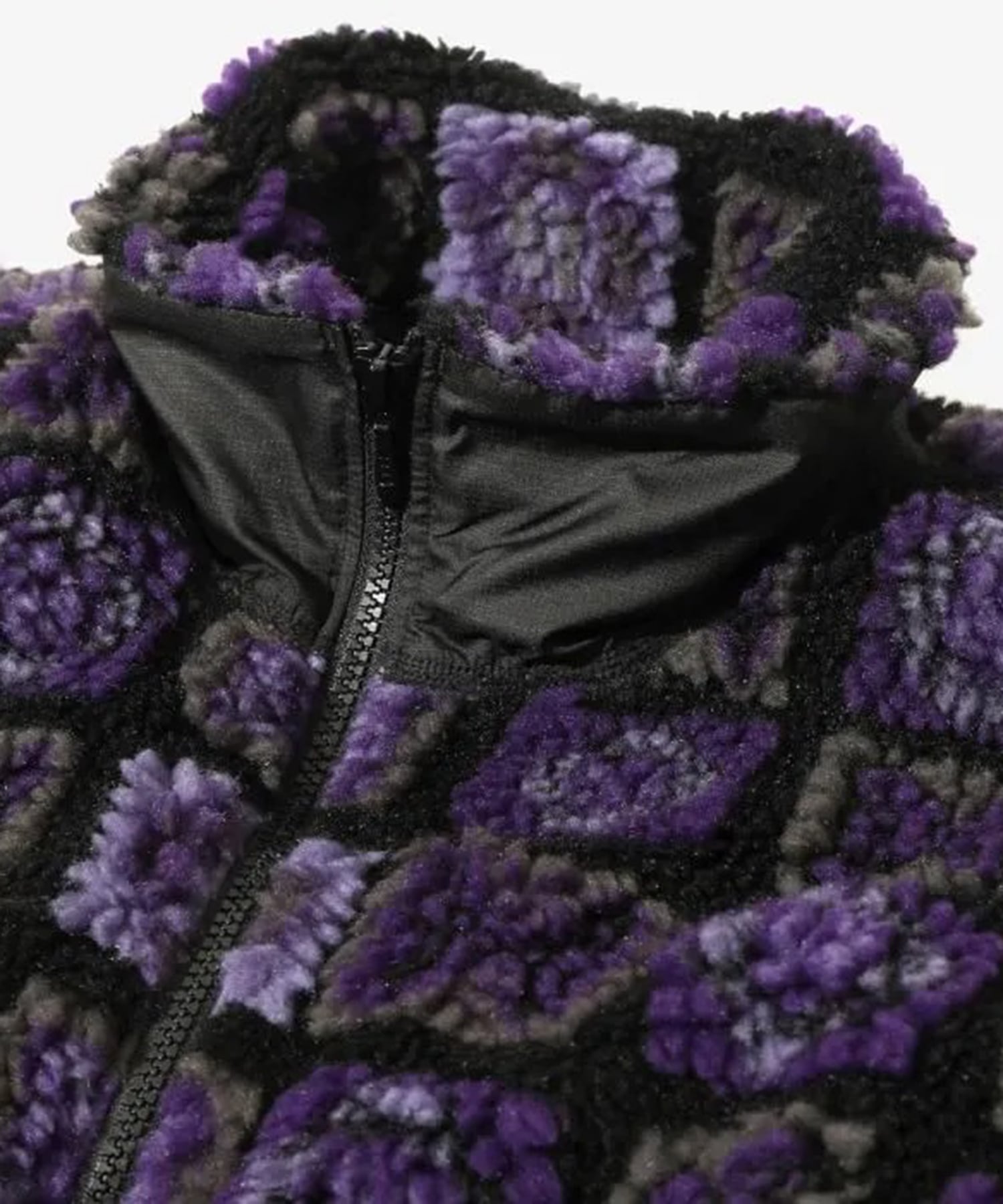 Fur Jacket - Papillon Plaid Pile NEEDLES