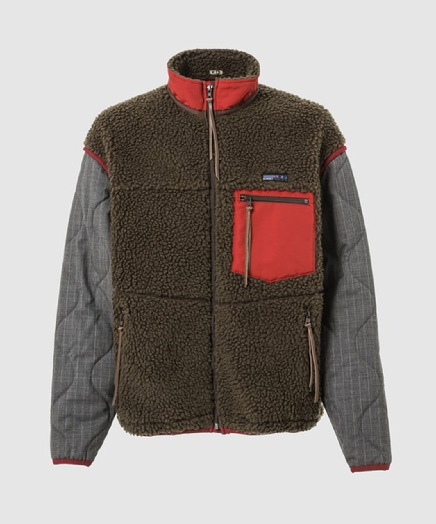 Freece-texture jacket KHOKI