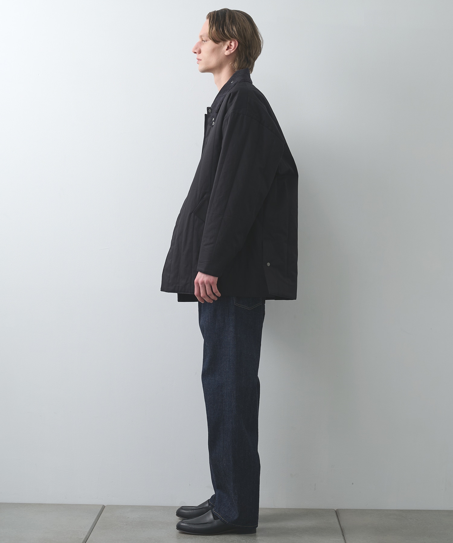 Quilted half coat STILL BY HAND