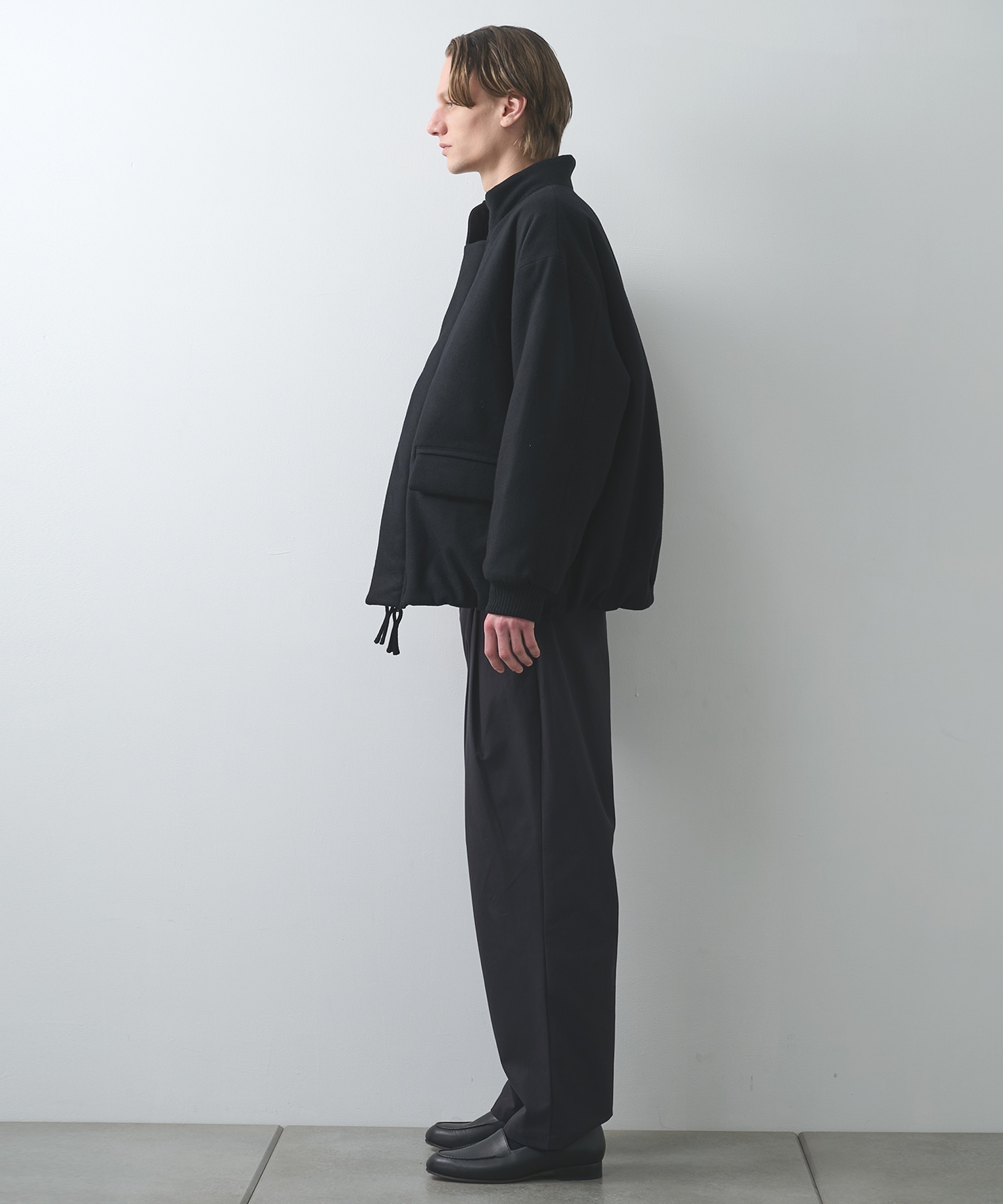 Padded wool blouson STILL BY HAND