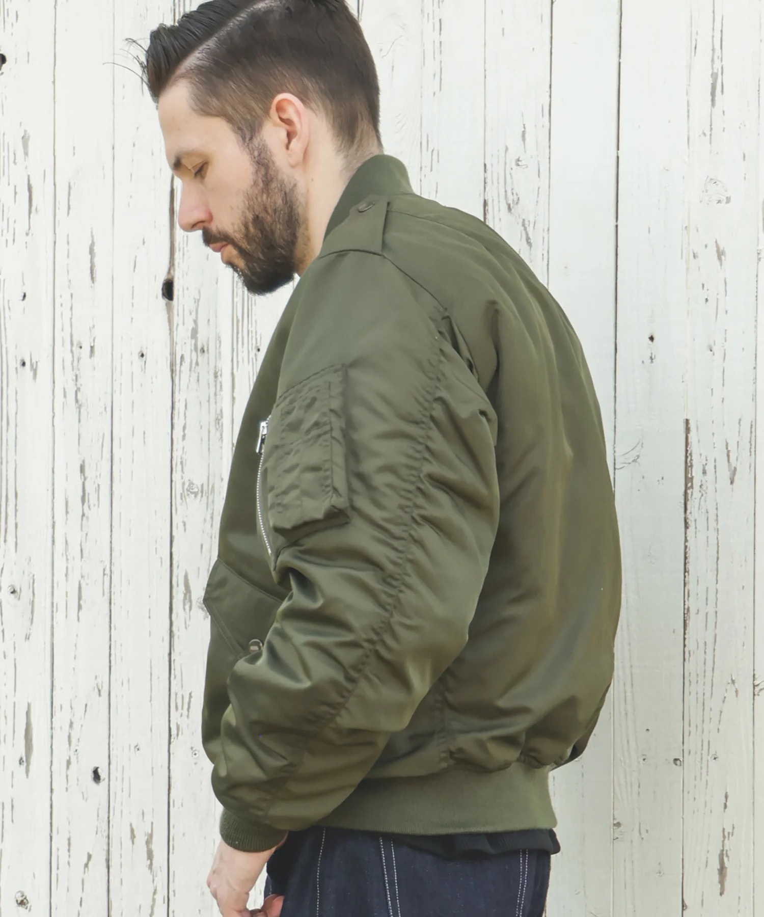 MILITARY NYLON /L-2 FLIGHT JACKET MR.OLIVE