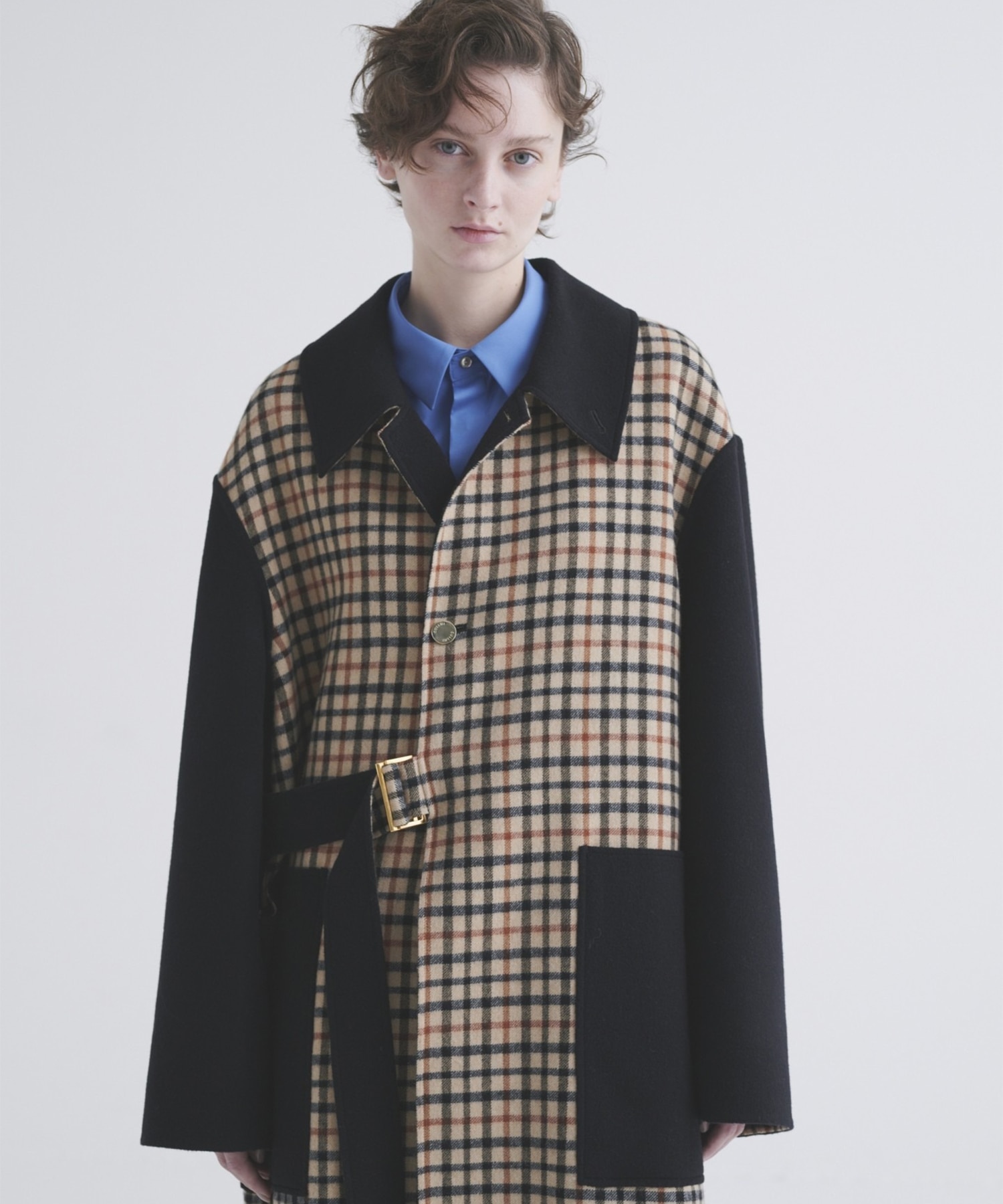 CULLNI for DAKS LONDON Tie Locken Long Coat CULLNI