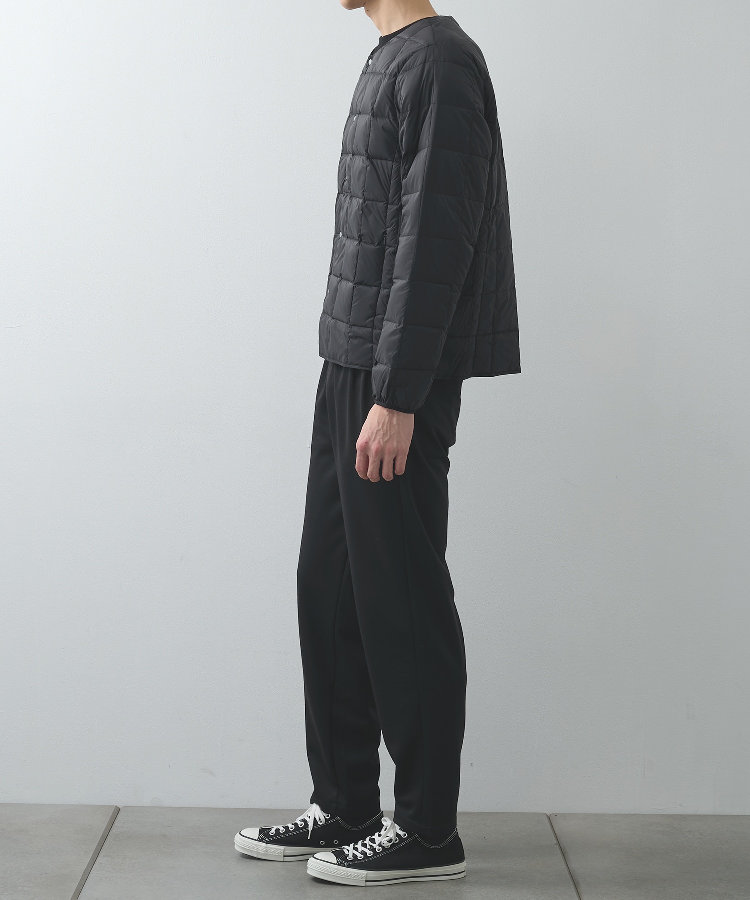 CREW NECK BUTTON DOWN JKT TAION