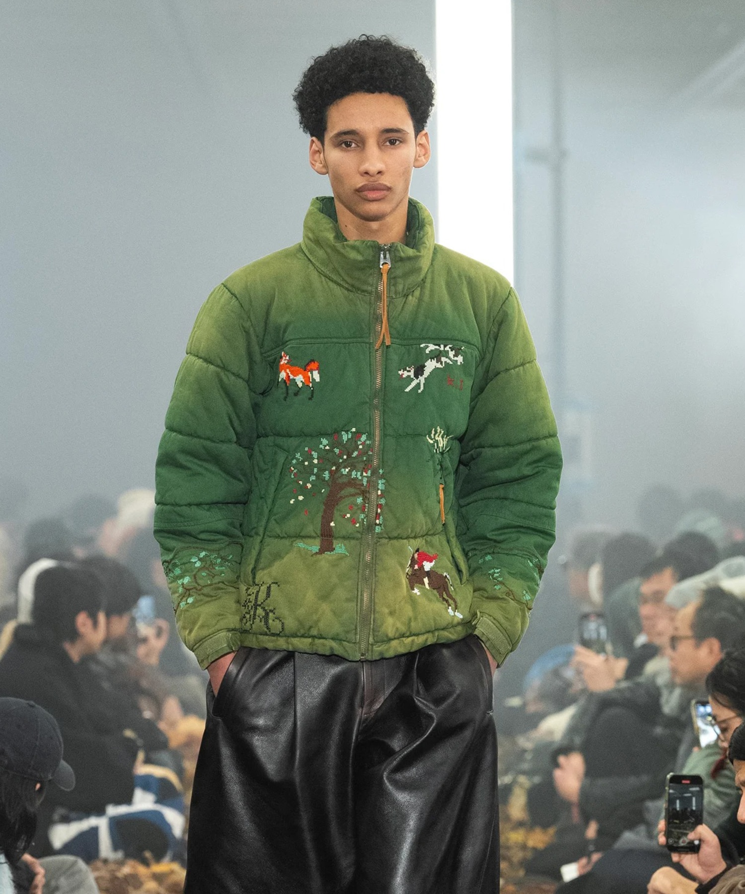 Vintage-effect puffer jacket KHOKI