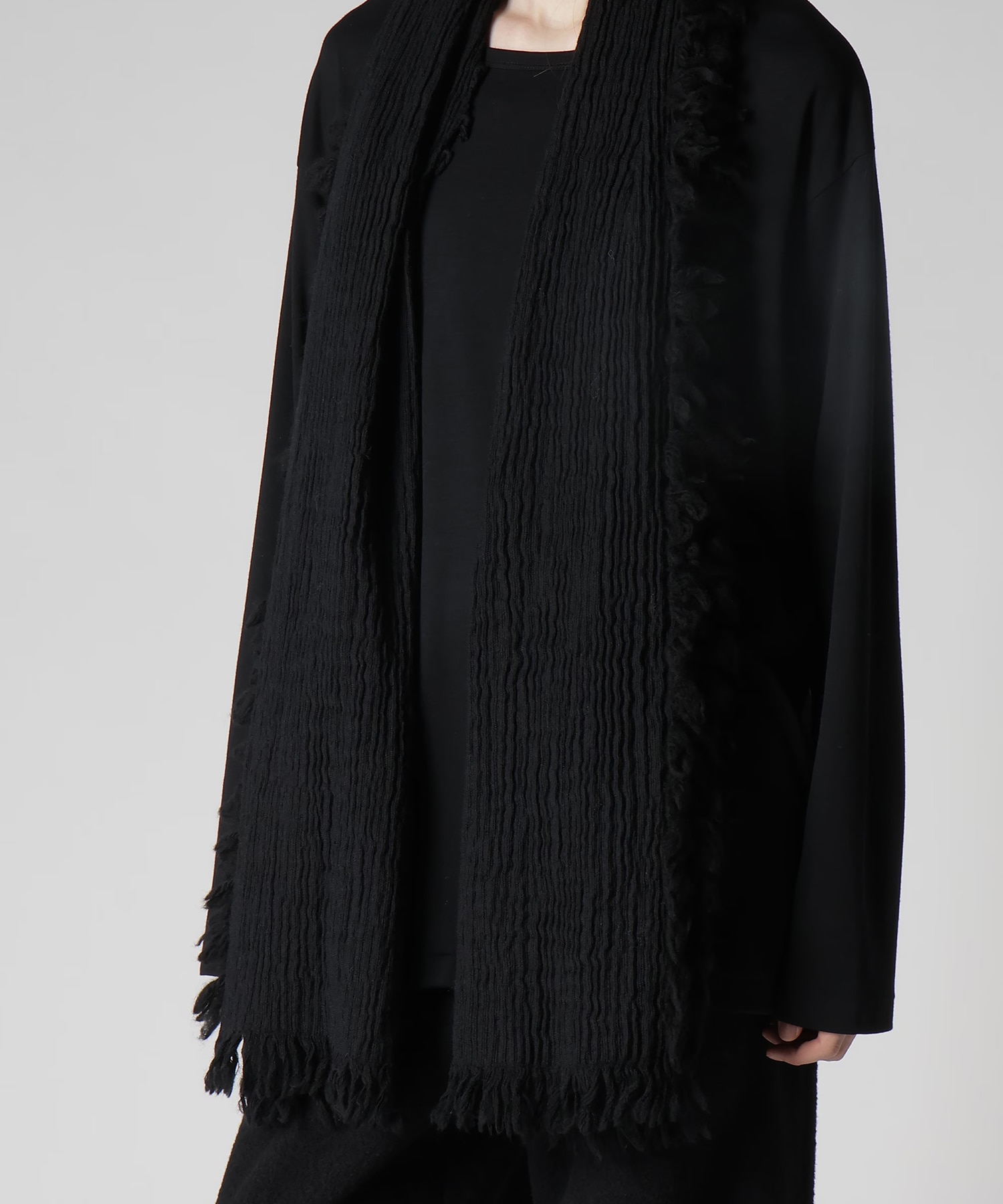 W FLAT/W SLUB WILLOW SCARF Yohji Yamamoto
