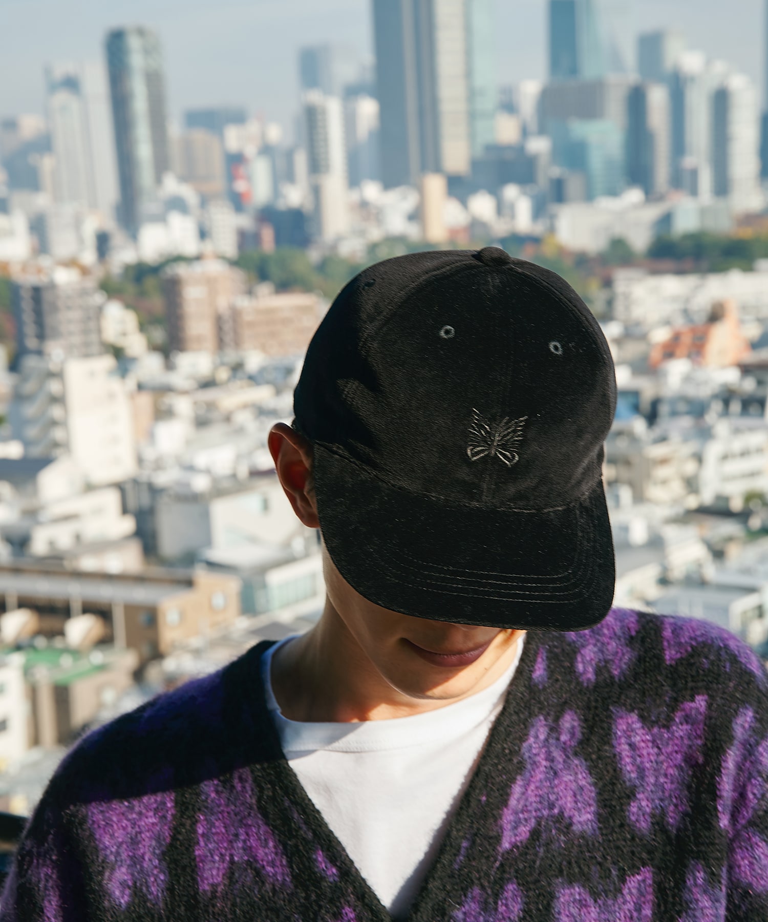 別注 Velour Cap - Papillon Embroidery NEEDLES