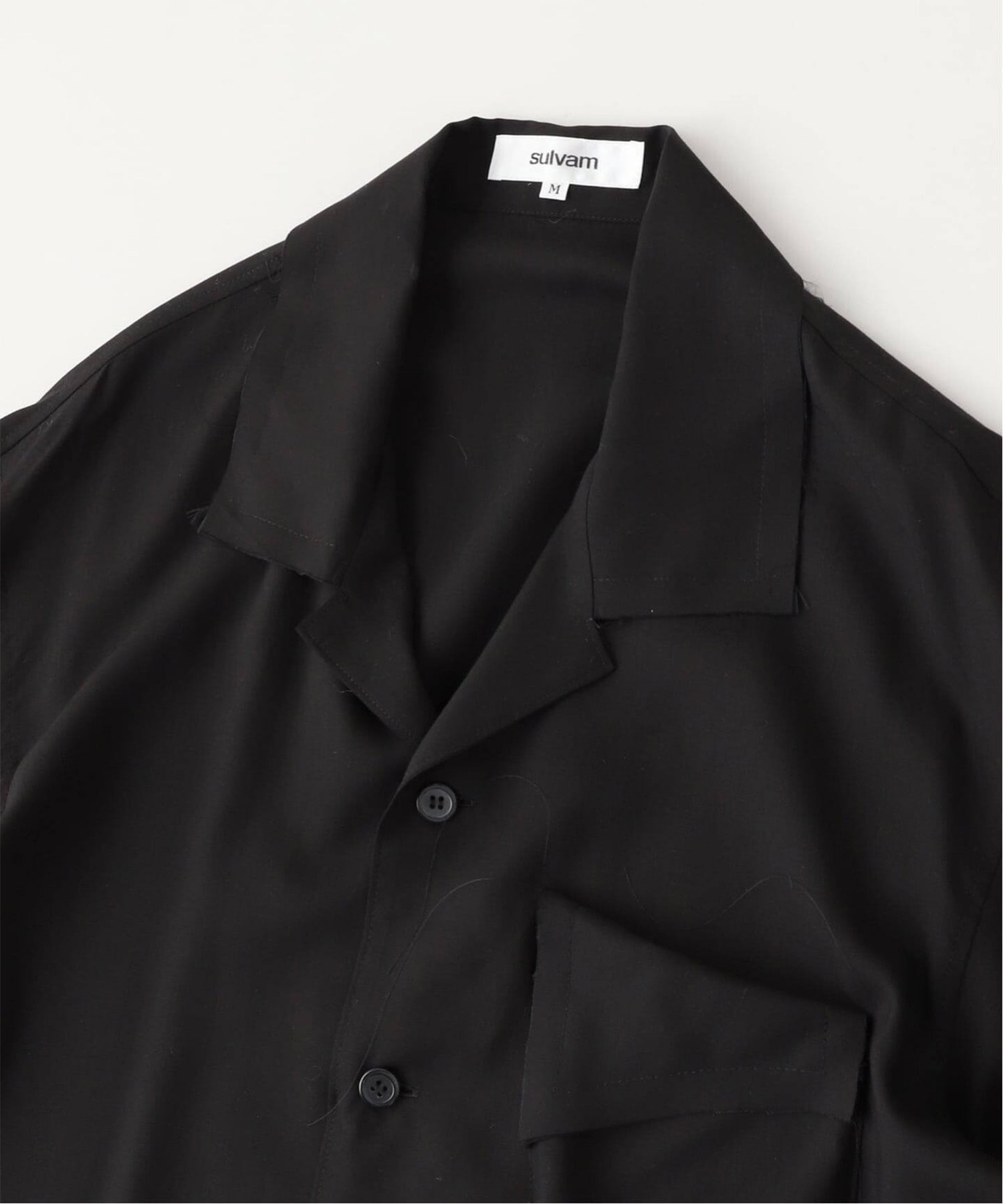 オープンカラーレーヨンシャツ sulvam