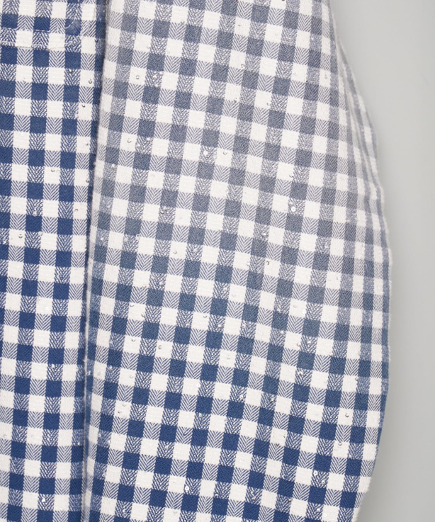 FADED SPARKLING PLAID SHIRT MASU