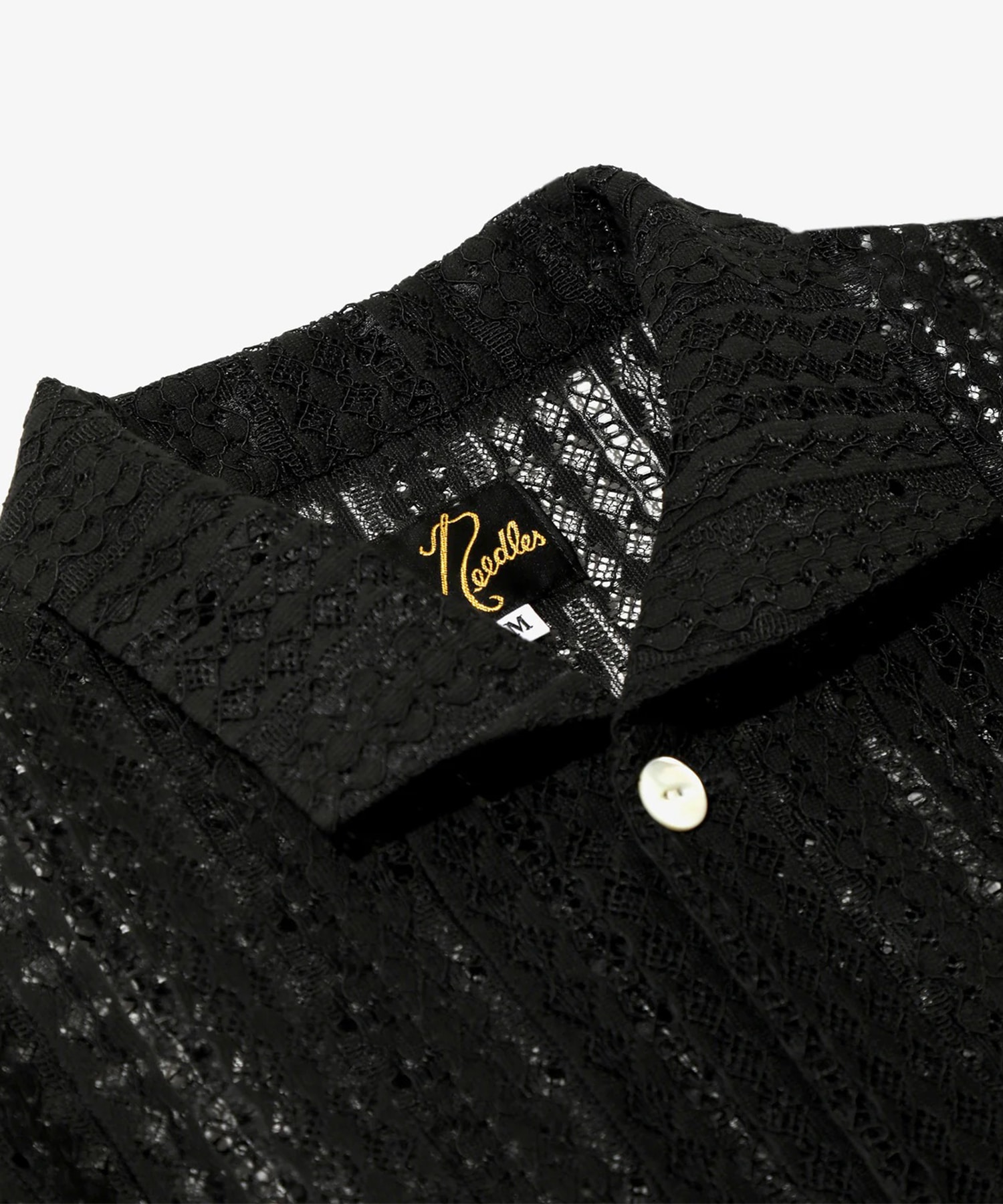 S/S Widespread Collar Shirt - Raschel Lace NEEDLES