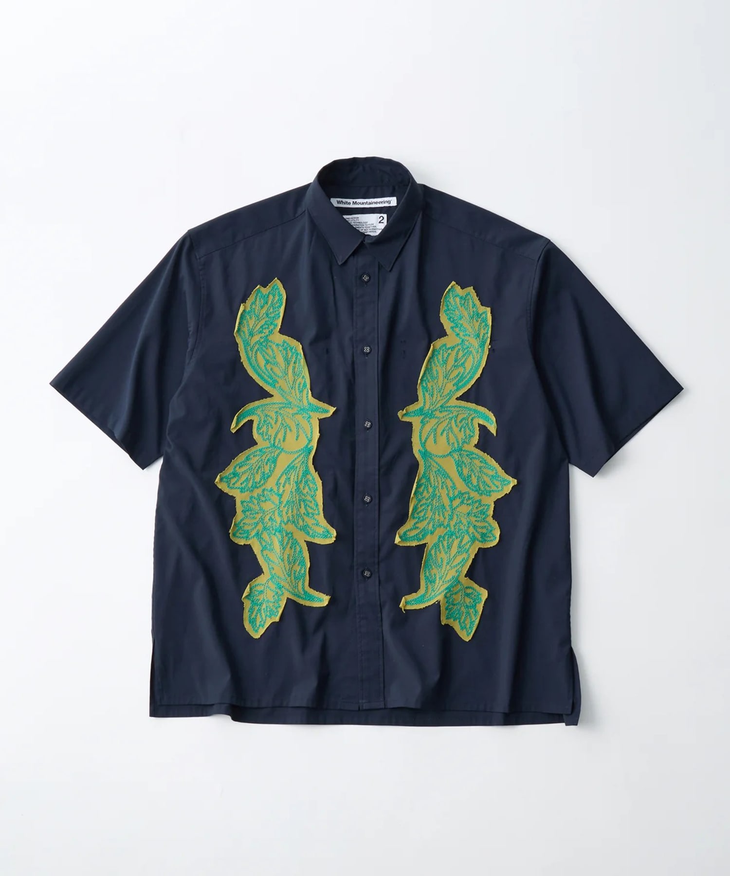 EMBROIDERY SHORT SLEEVE SHIRT White Mountaineering