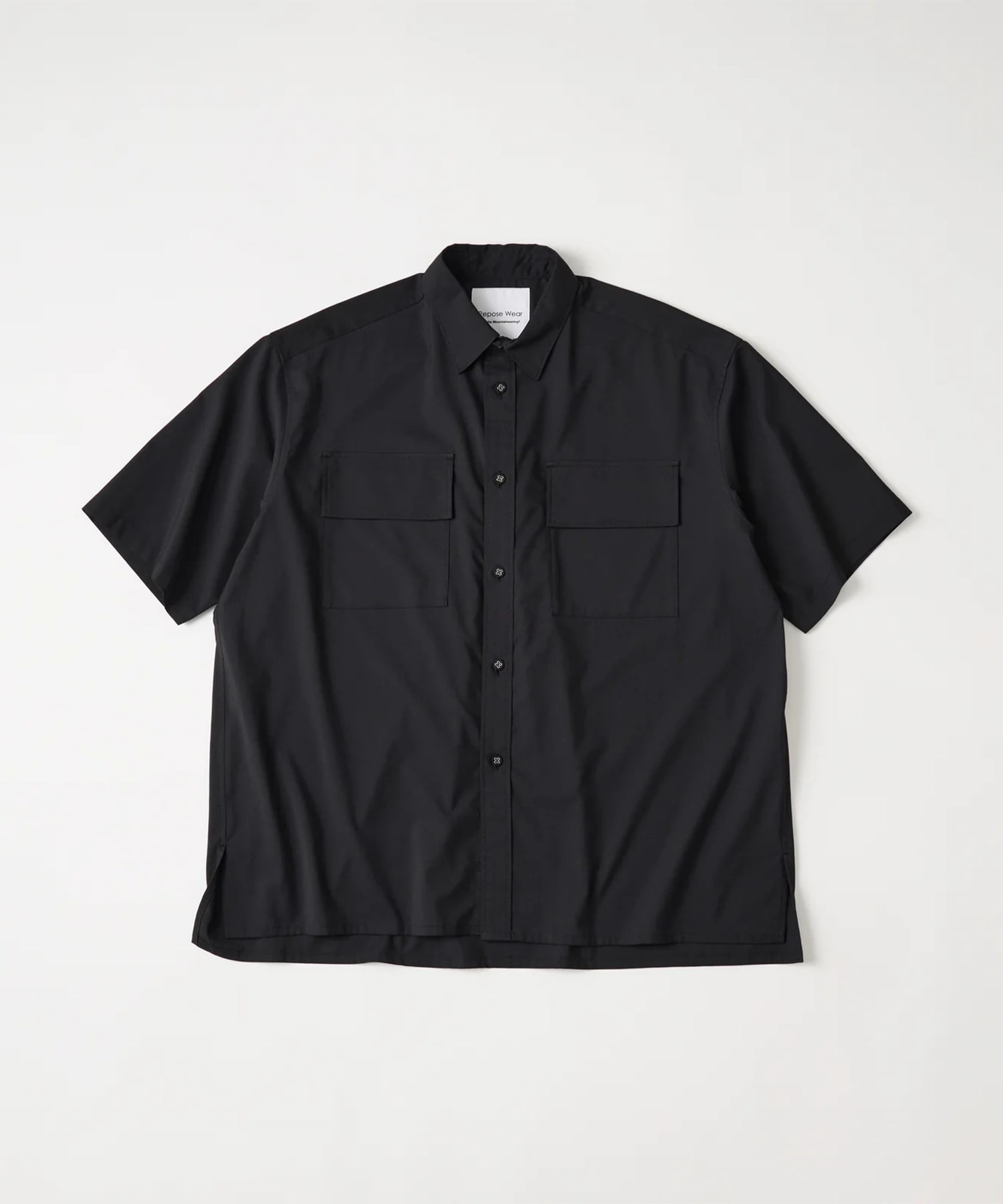 REGULAR COLLAR HALF SLEEVE SHIRT White Mountaineering