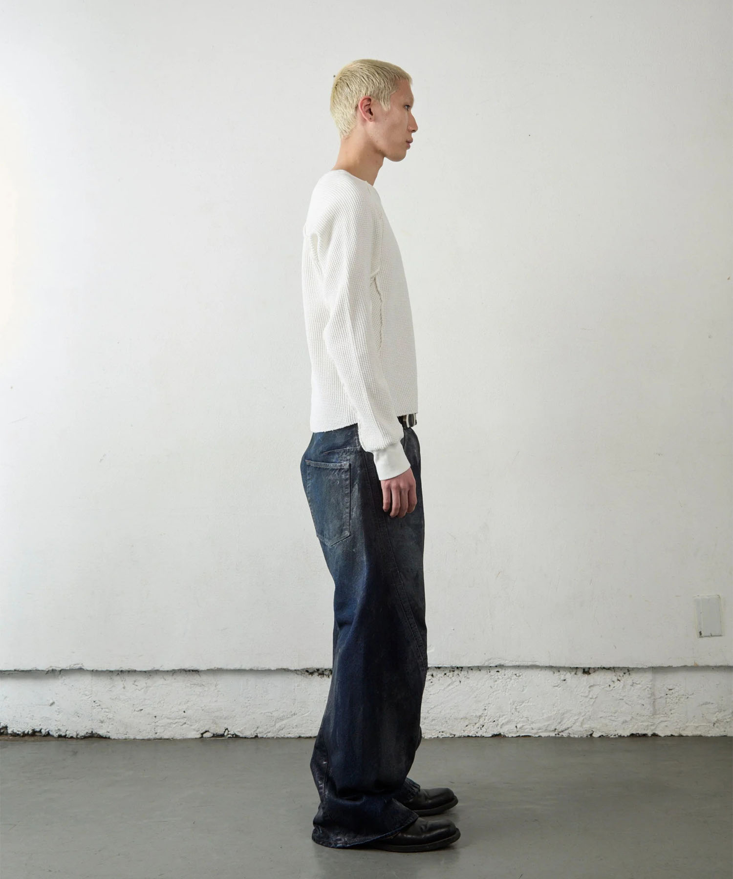 WAFFLE THERMAL LONG SLEEVE T-SHIRT NVRFRGT