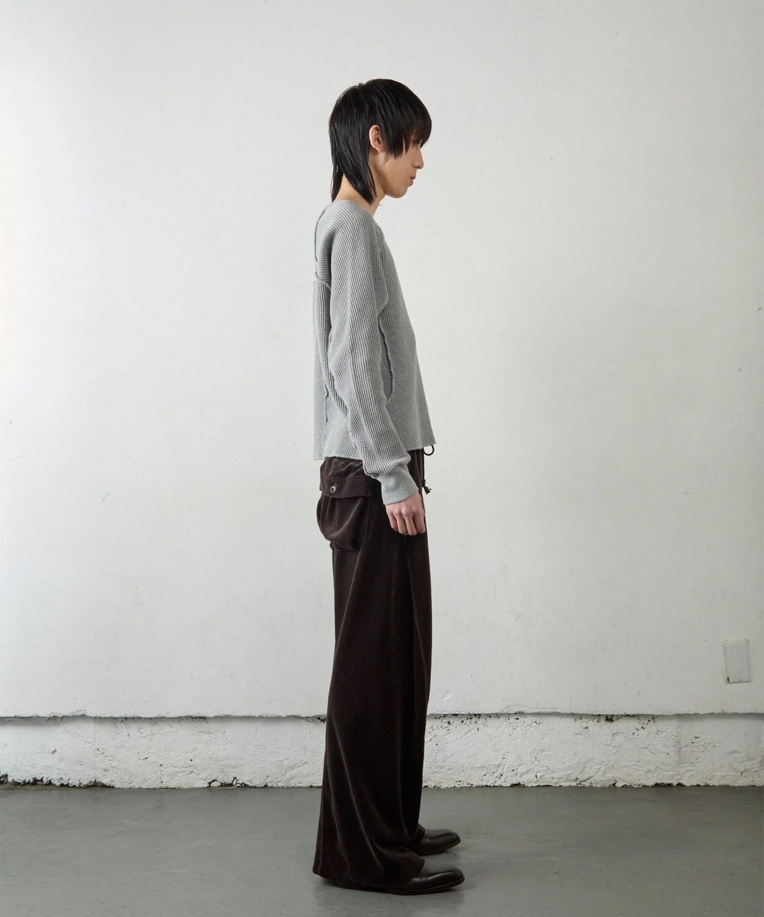 WAFFLE THERMAL LONG SLEEVE T-SHIRT NVRFRGT