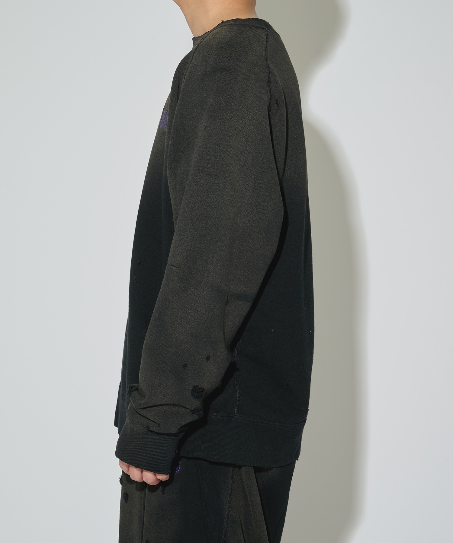 別注 Deconstructed Sweat Shirt - Cotton French Terry NEEDLES