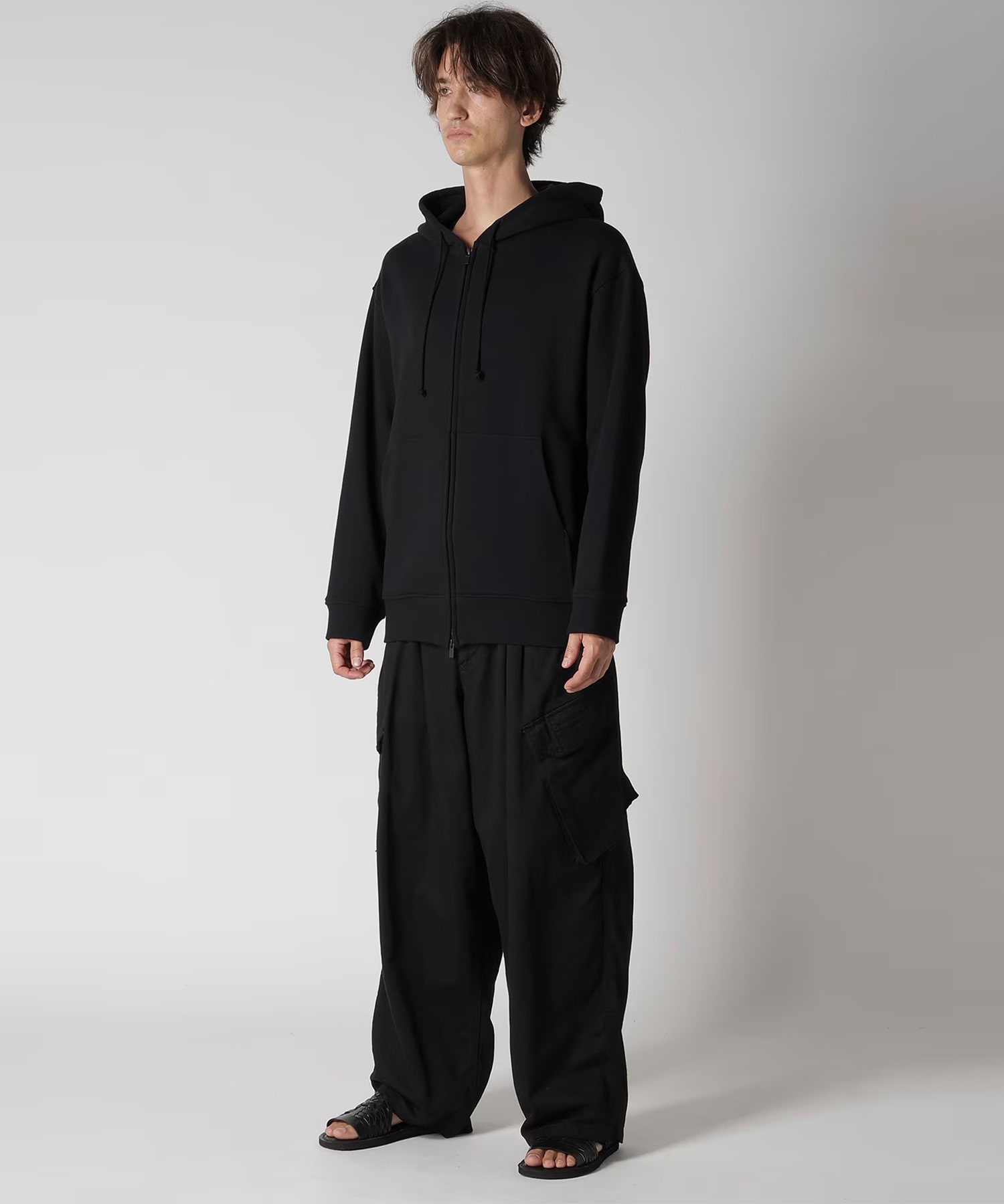 Zip フーディ刺繍 Yohji Yamamoto