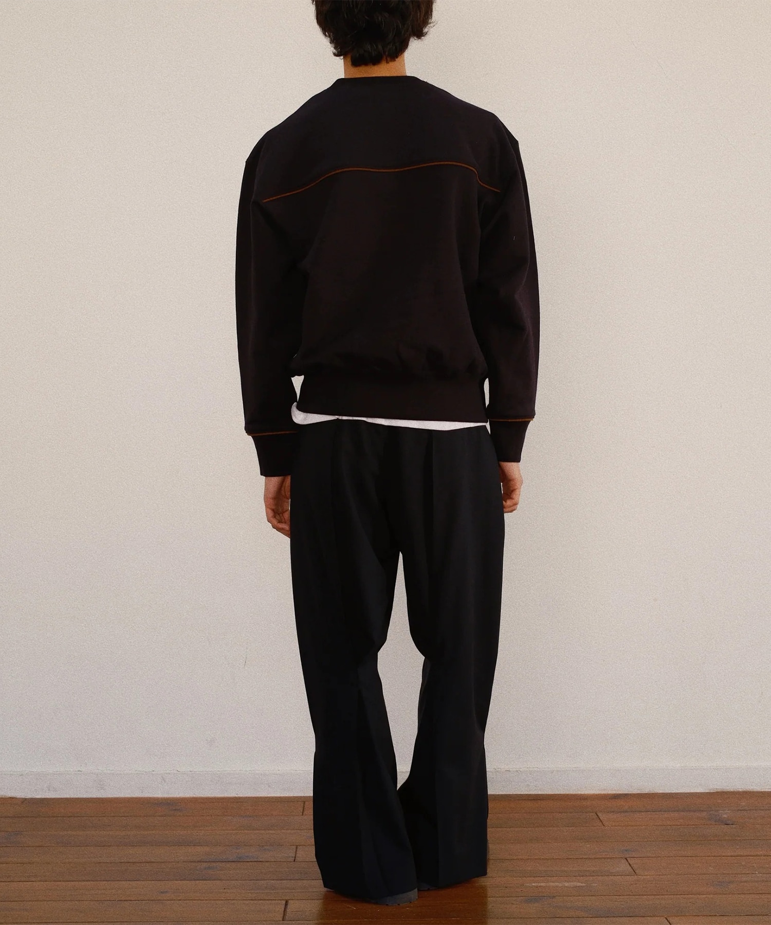 Leather-Trimmed Sweatshirt KHOKI