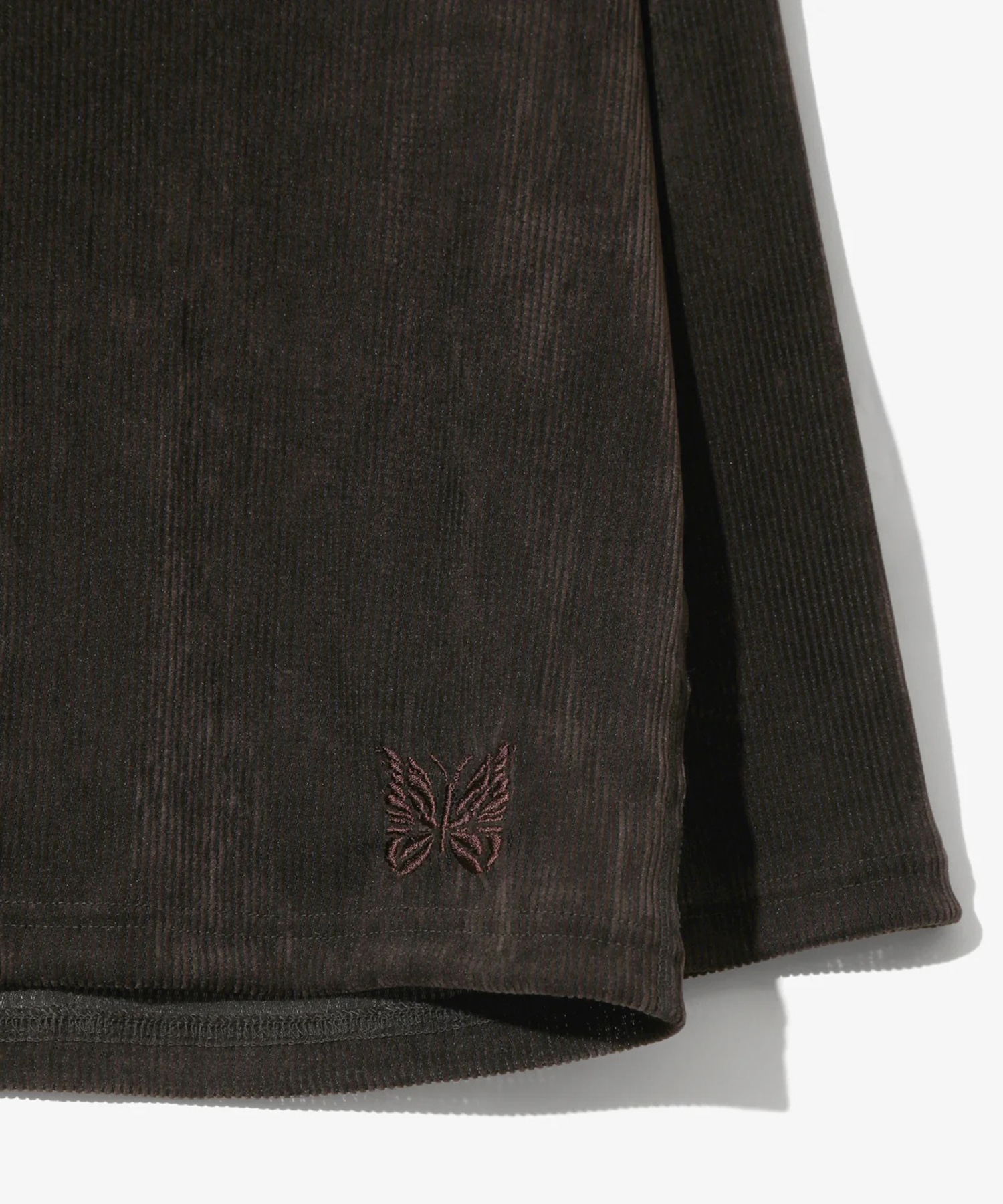 V-Neck Cardigan-Flocked Stripe Lace NEEDLES