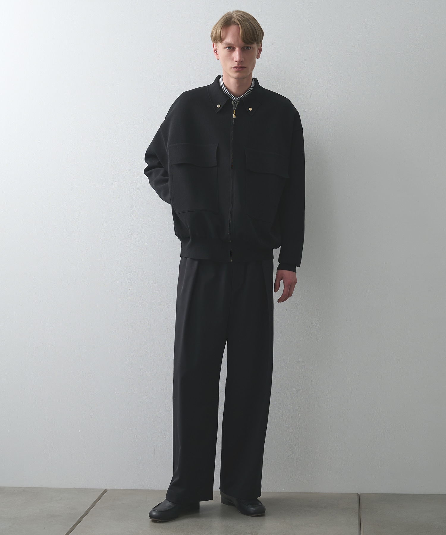 別注 BIG POCKET ZIP UP KNIT JACKET CULLNI