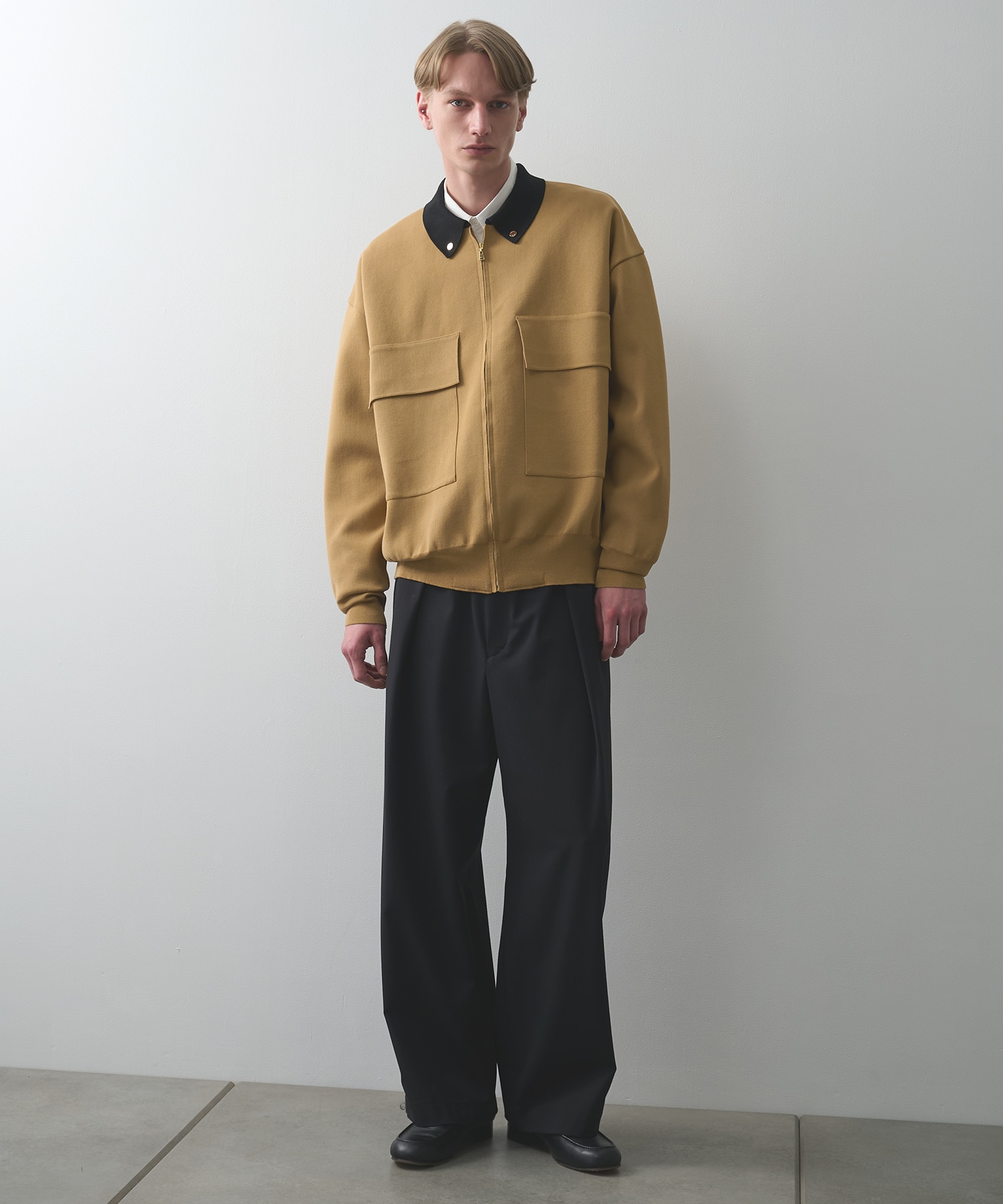 別注 BIG POCKET ZIP UP KNIT JACKET CULLNI