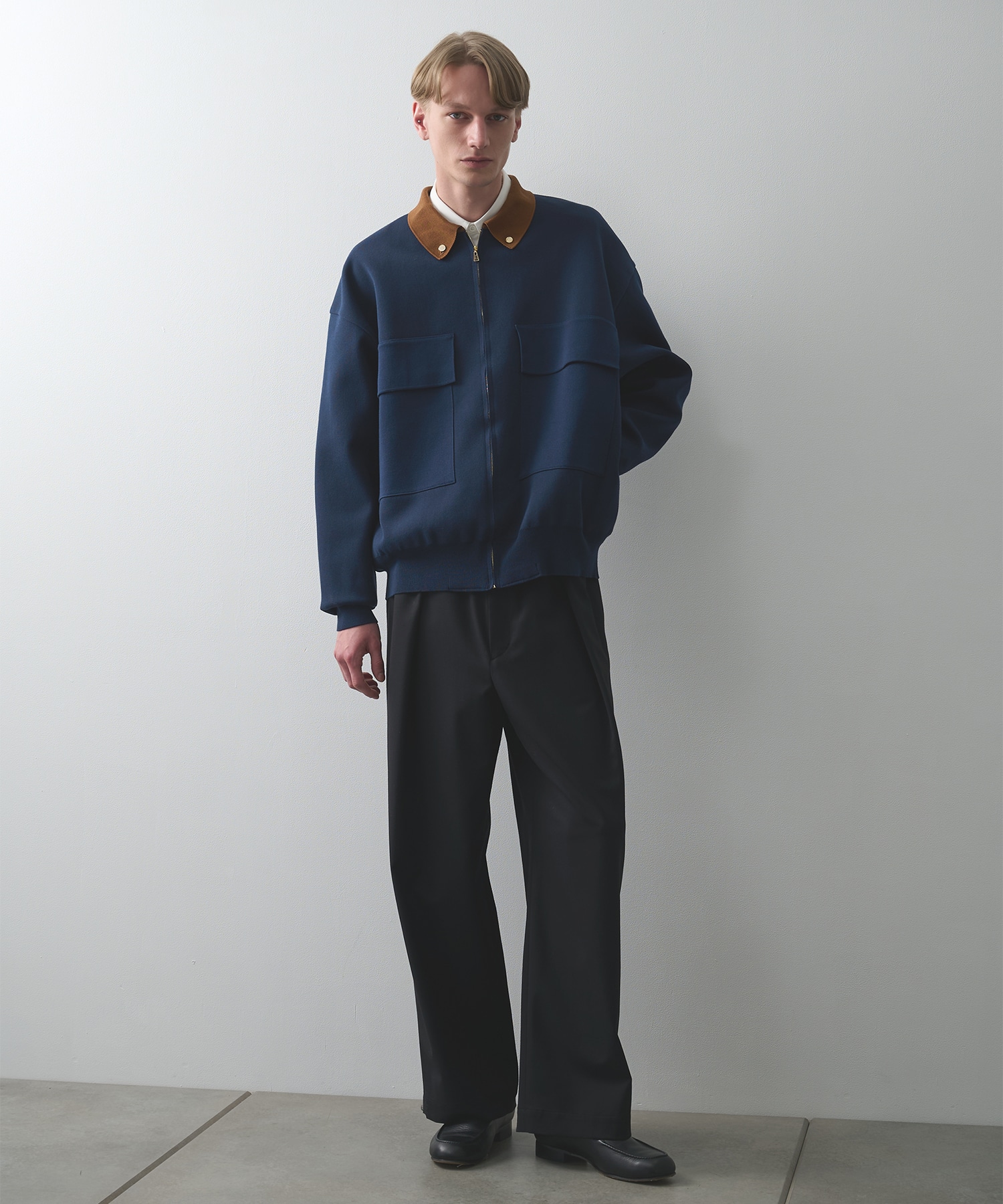 別注 BIG POCKET ZIP UP KNIT JACKET CULLNI