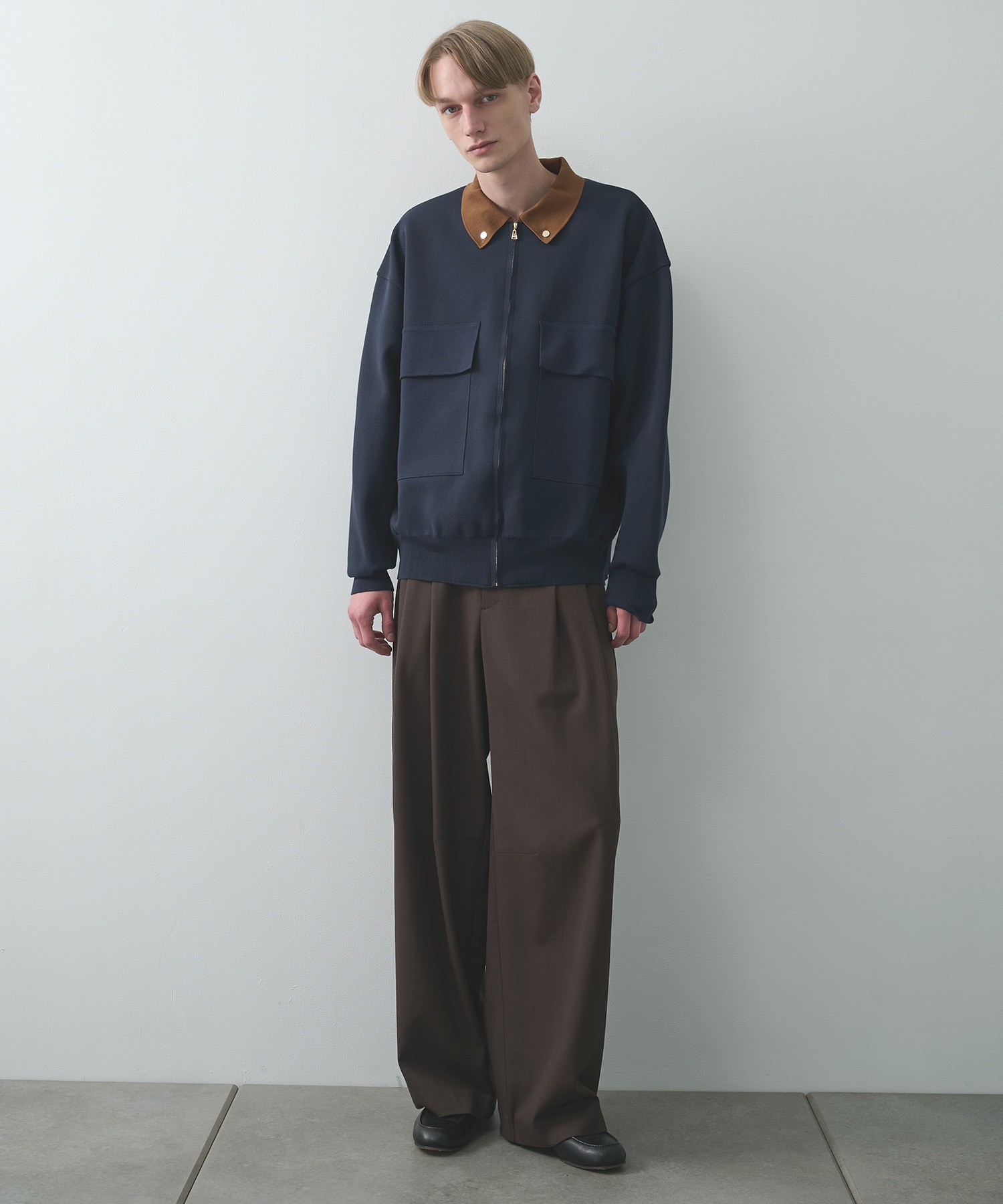 別注 BIG POCKET ZIP UP KNIT JACKET CULLNI