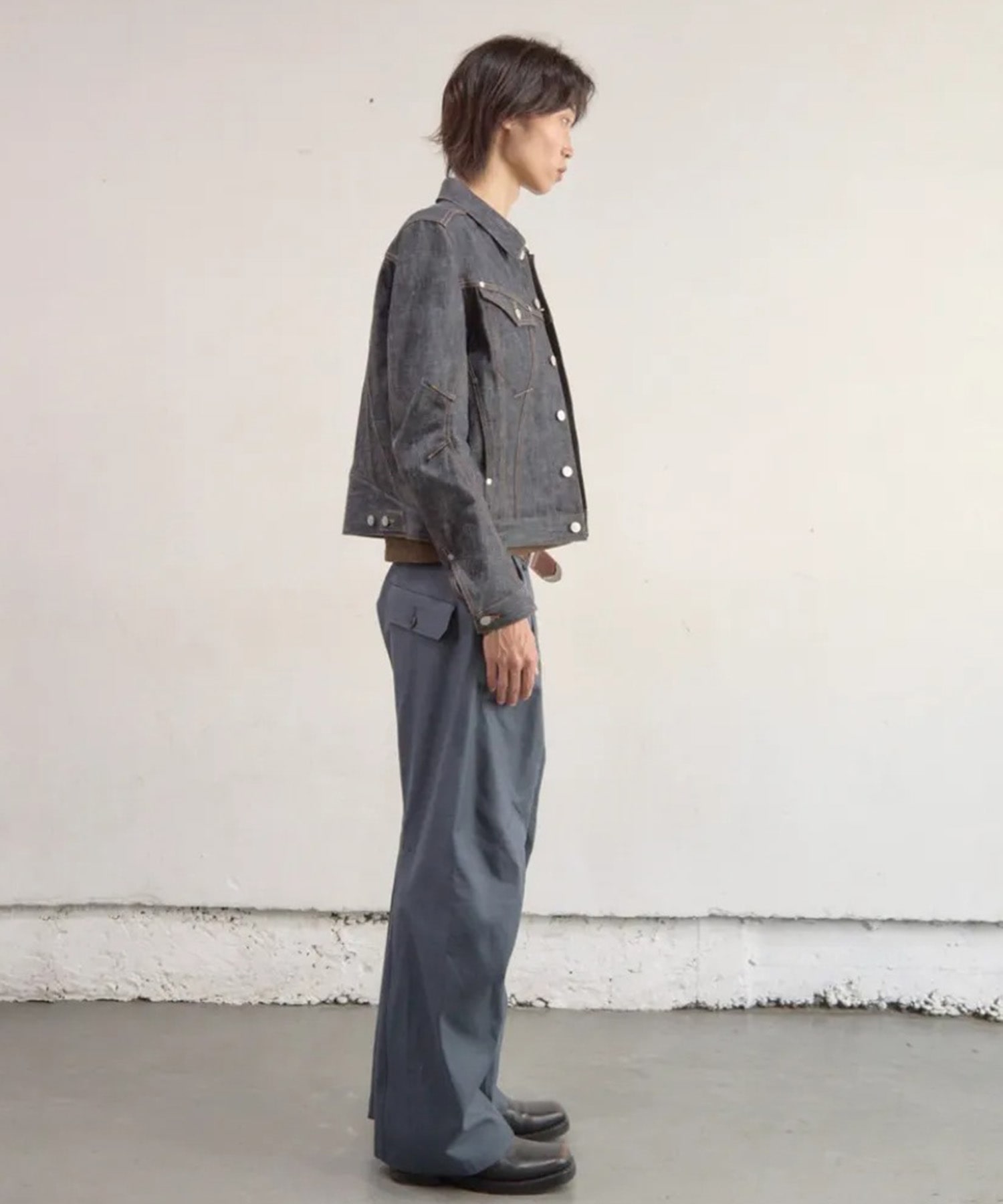 2TUCKED TWISTED TROUSERS NVRFRGT