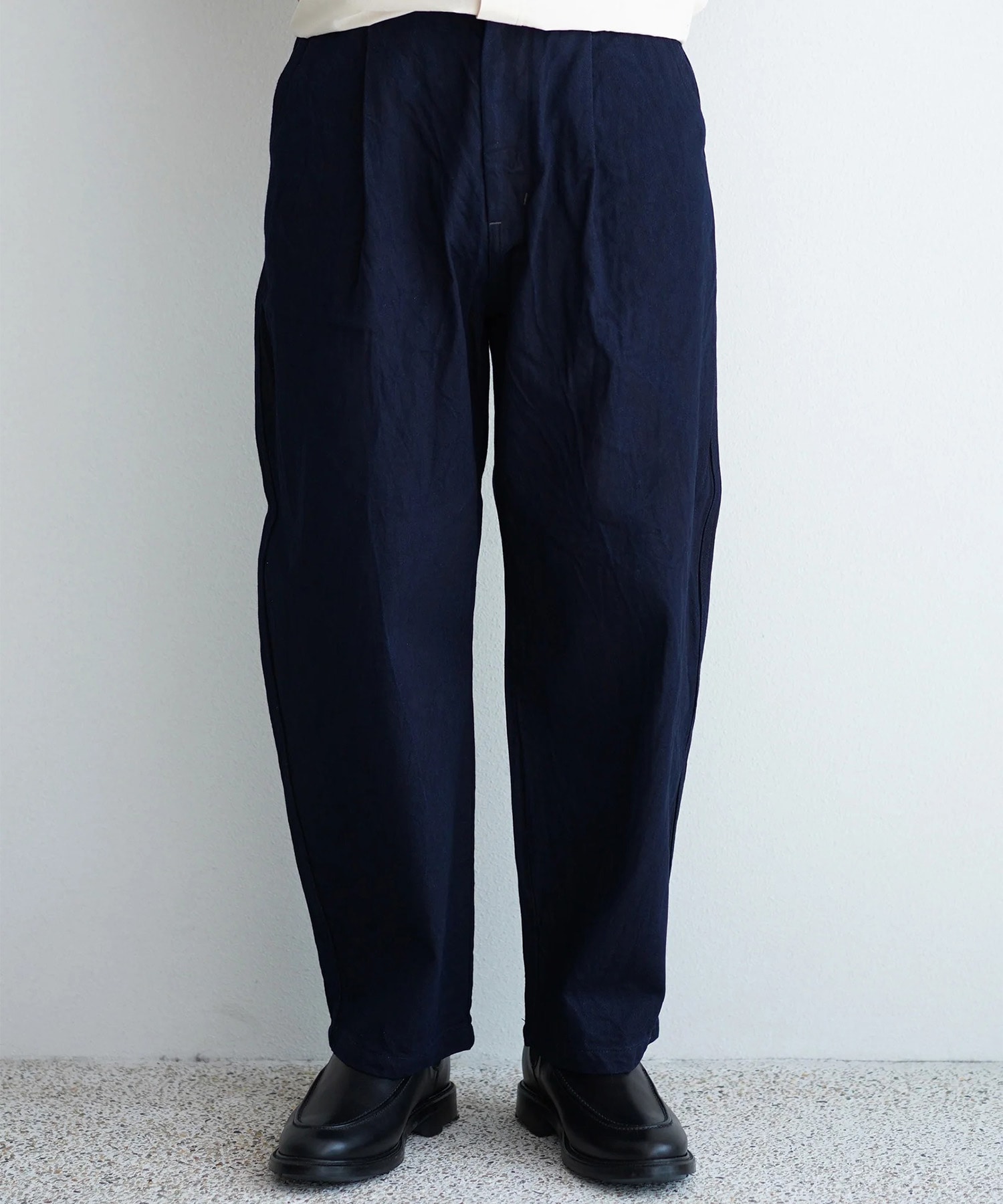 11.5oz deep tuck denim pants STILL BY HAND