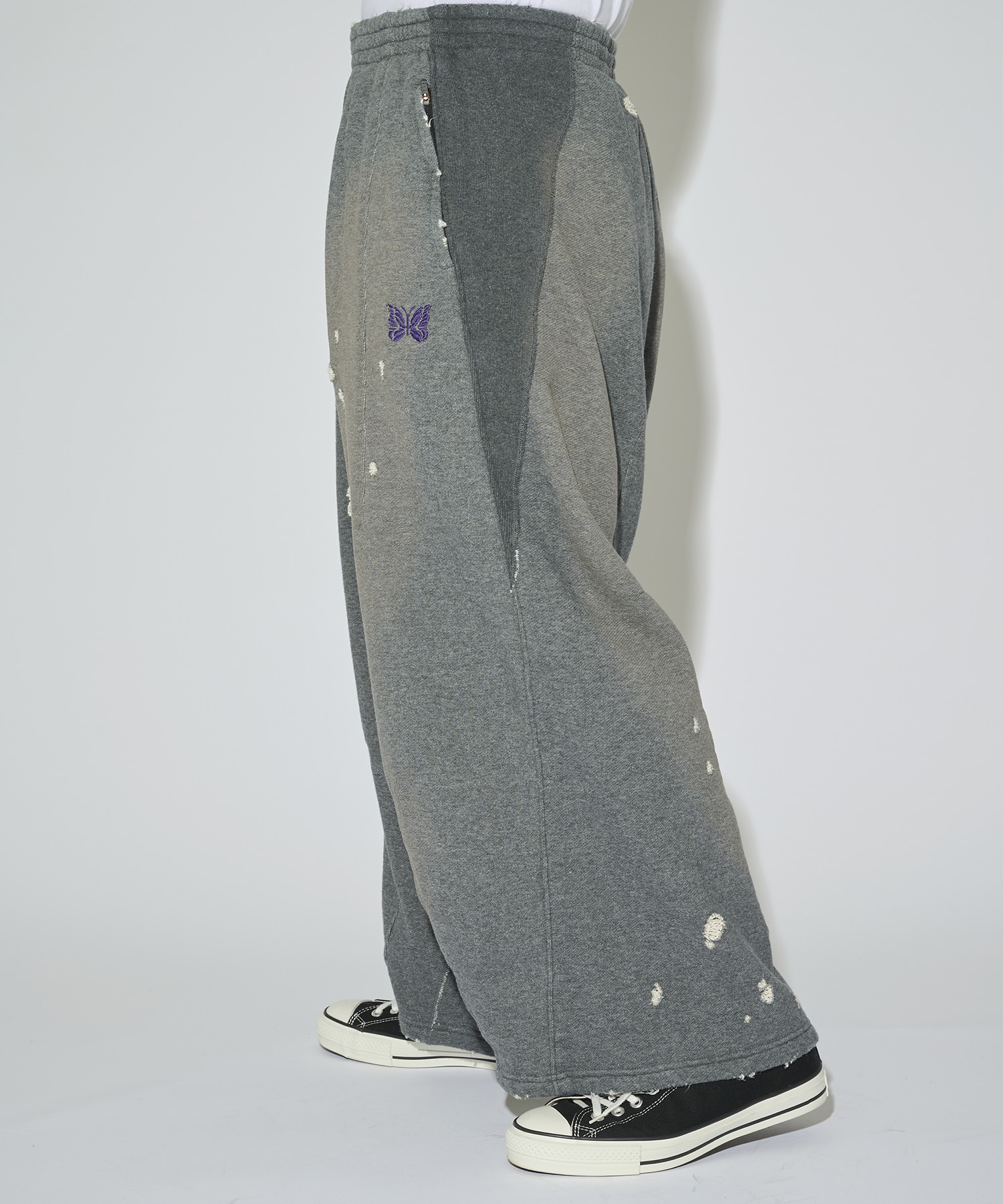 別注 Deconstructed H.D. Sweat Pant - Cotton French Terry NEEDLES