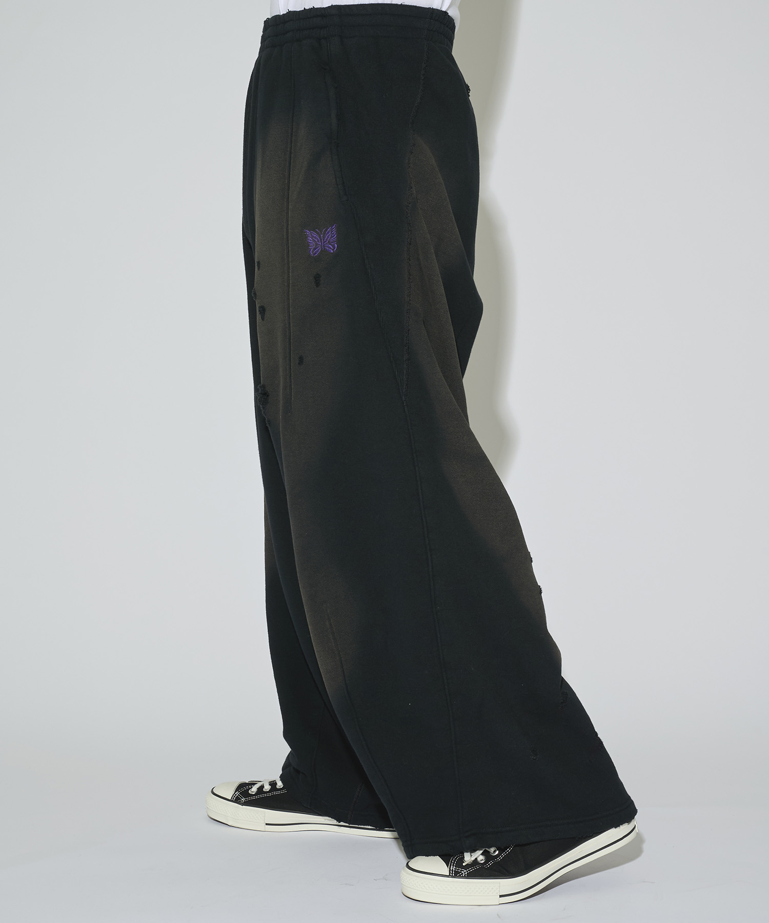 別注 Deconstructed H.D. Sweat Pant - Cotton French Terry NEEDLES