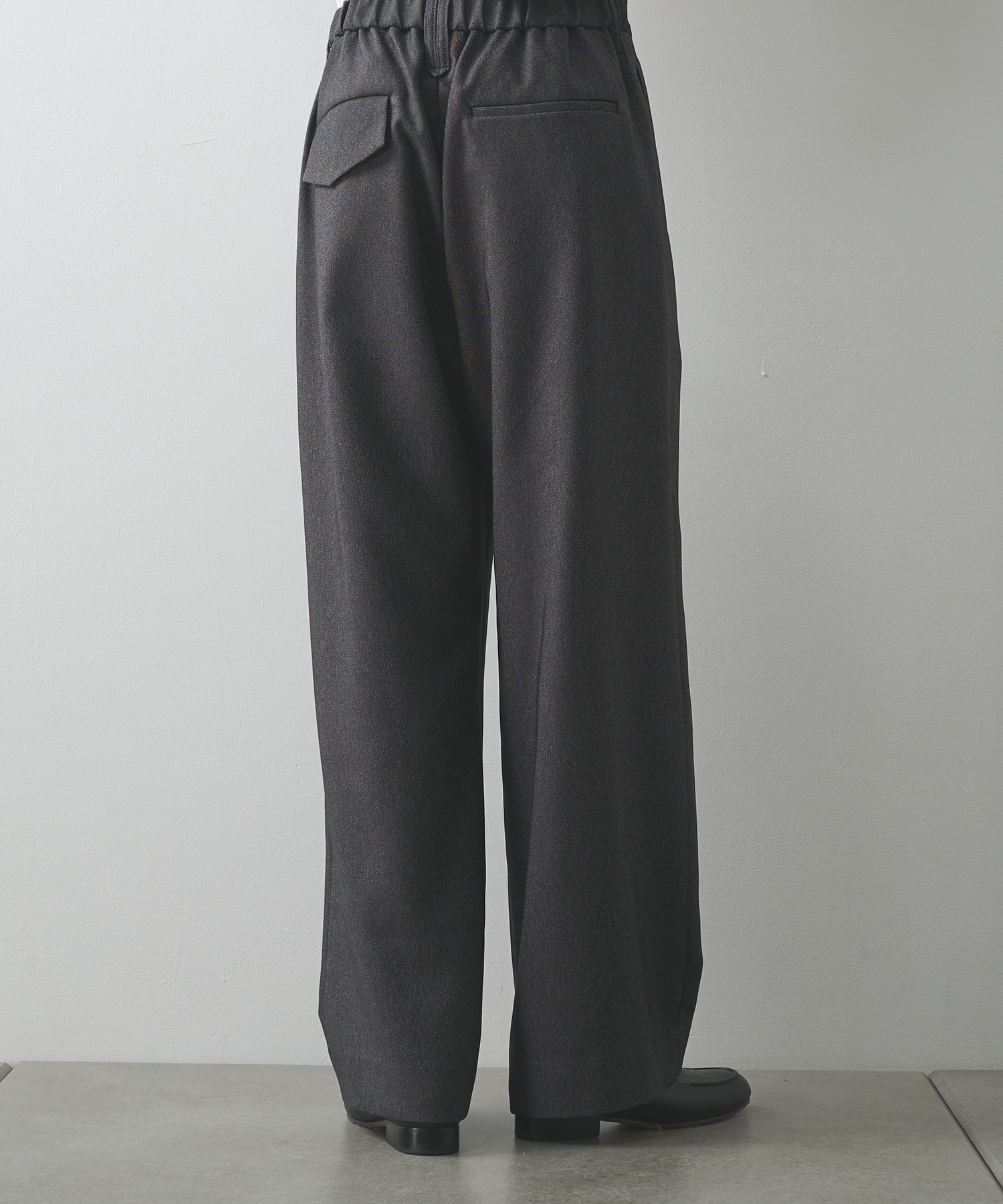 Faux Denim Tuck Wide Pant CULLNI