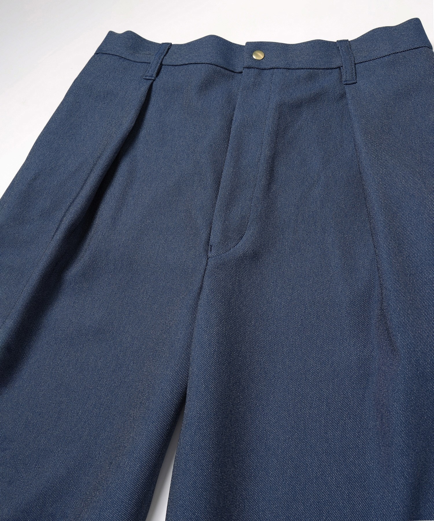 Faux Denim Tuck Wide Pant CULLNI