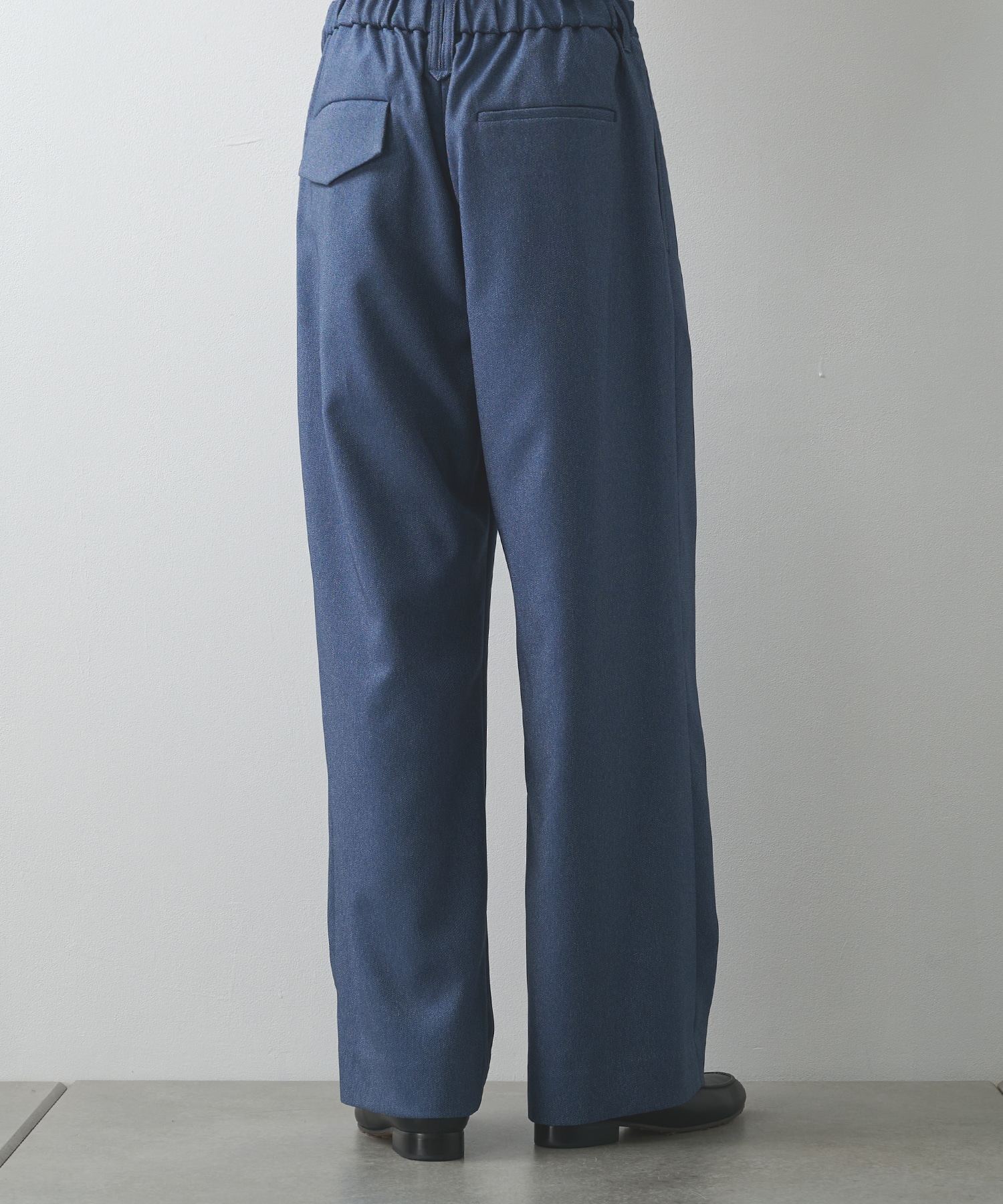 Faux Denim Tuck Wide Pant CULLNI