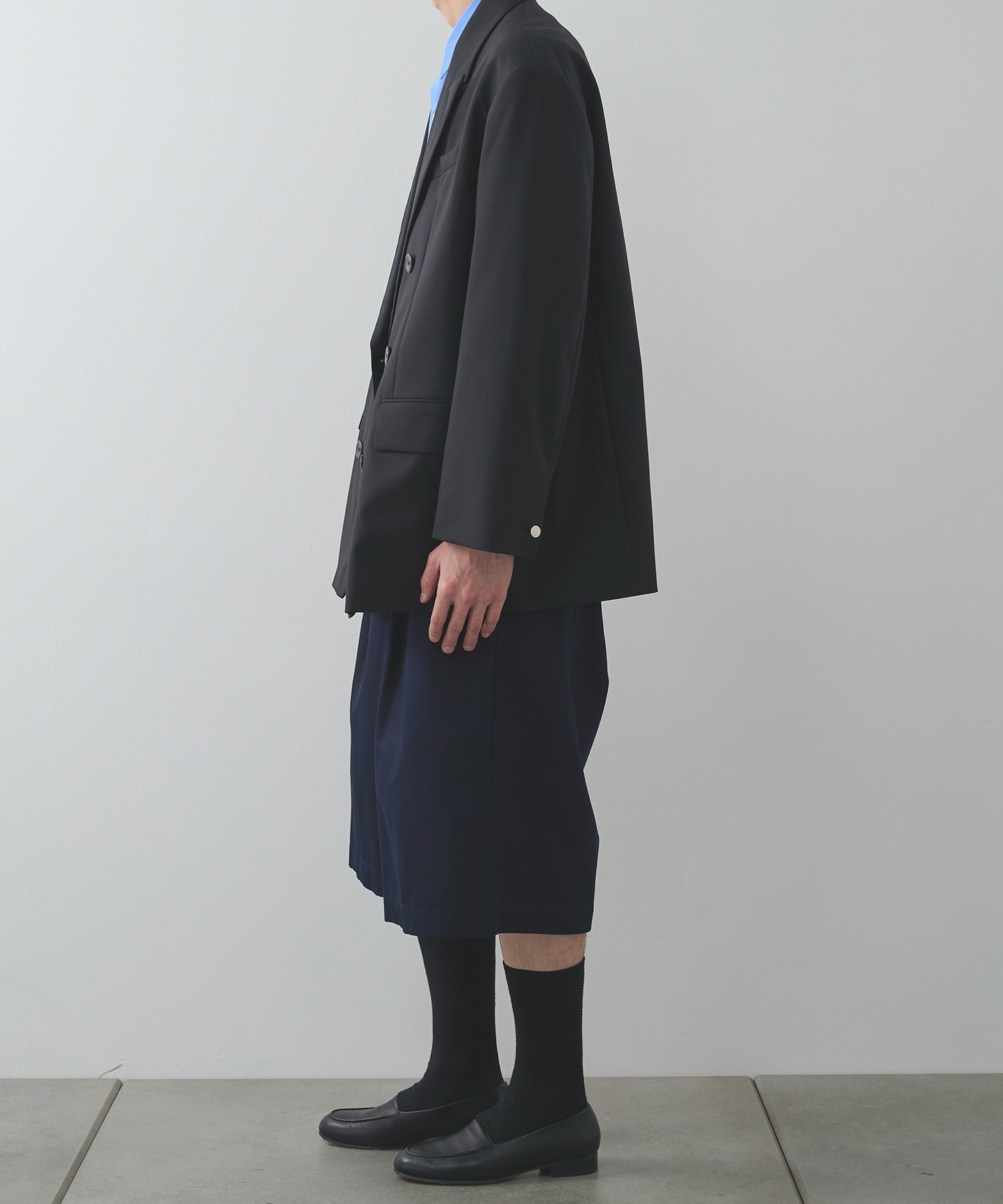 別注 denim easy half pants sulvam