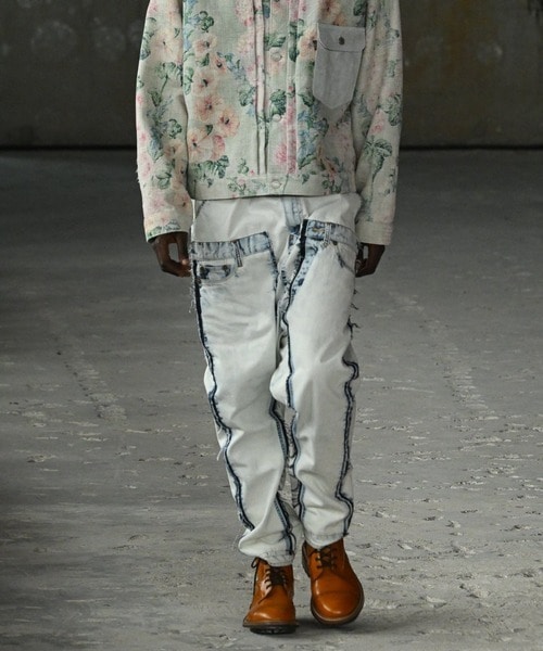 DOCKING BLEACH DENIM PANTS JUNYA WATANABE MAN