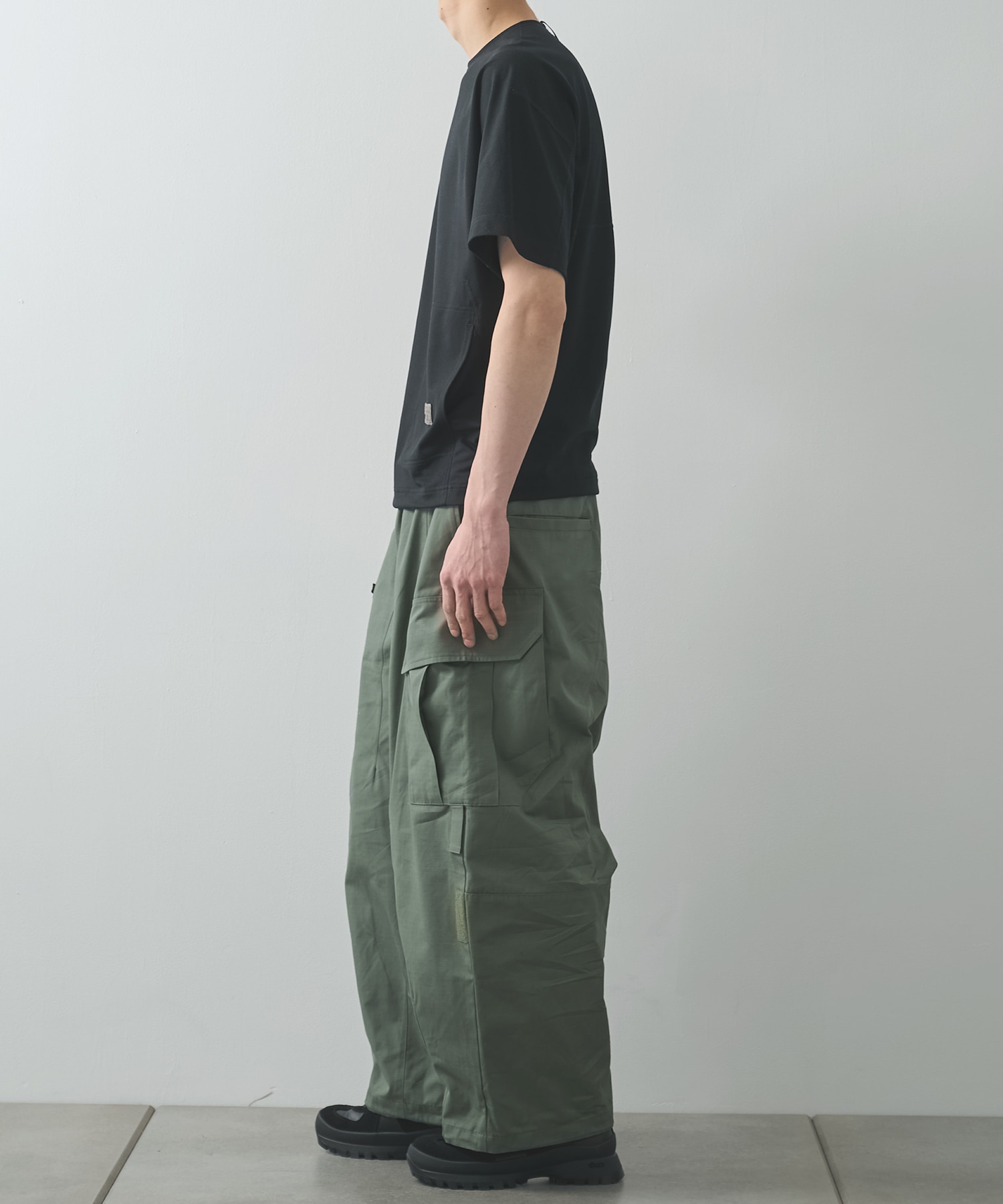THE CHANGING LENGTH/HEM CROPPED CARGO PANTS POLIQUANT
