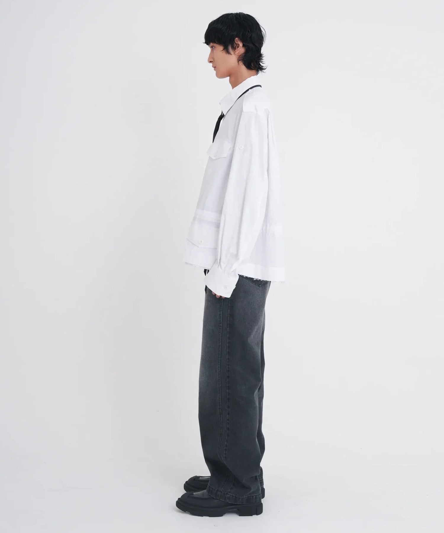 DOUBLE KNEE DENIM PANTS TAMME