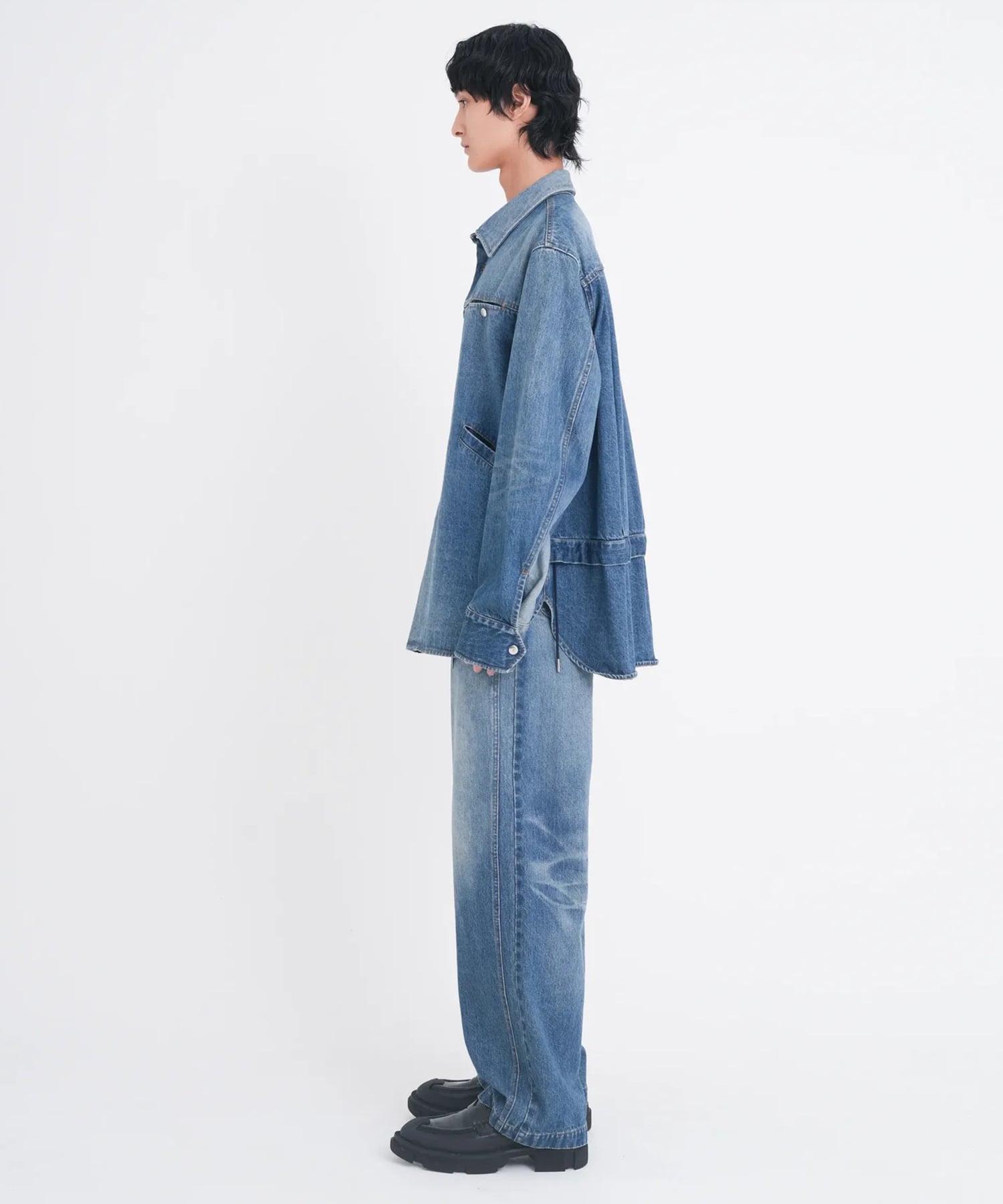 DOUBLE KNEE DENIM PANTS TAMME