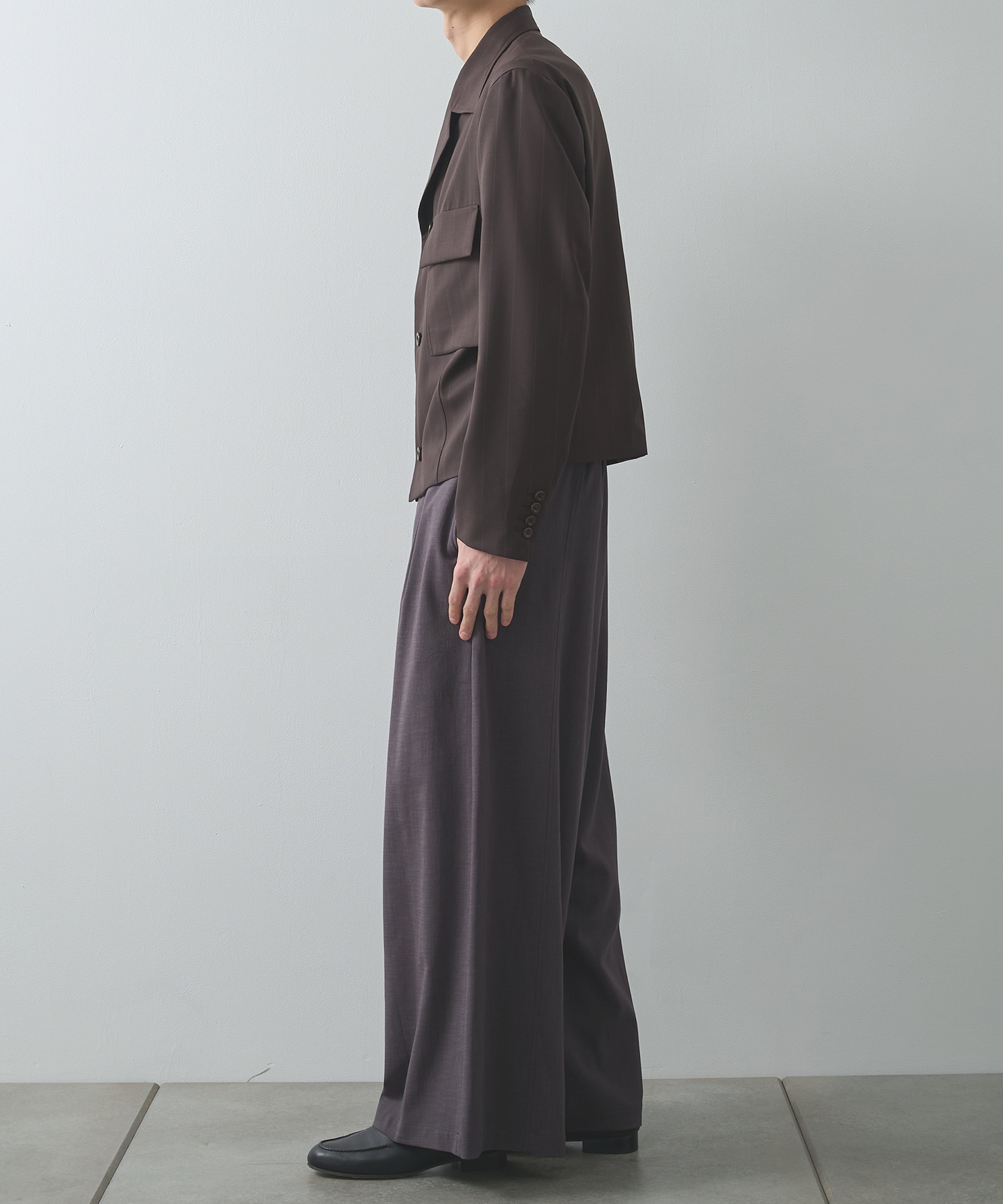 別注 Belted Wide Flare Pants UJOH HOMME