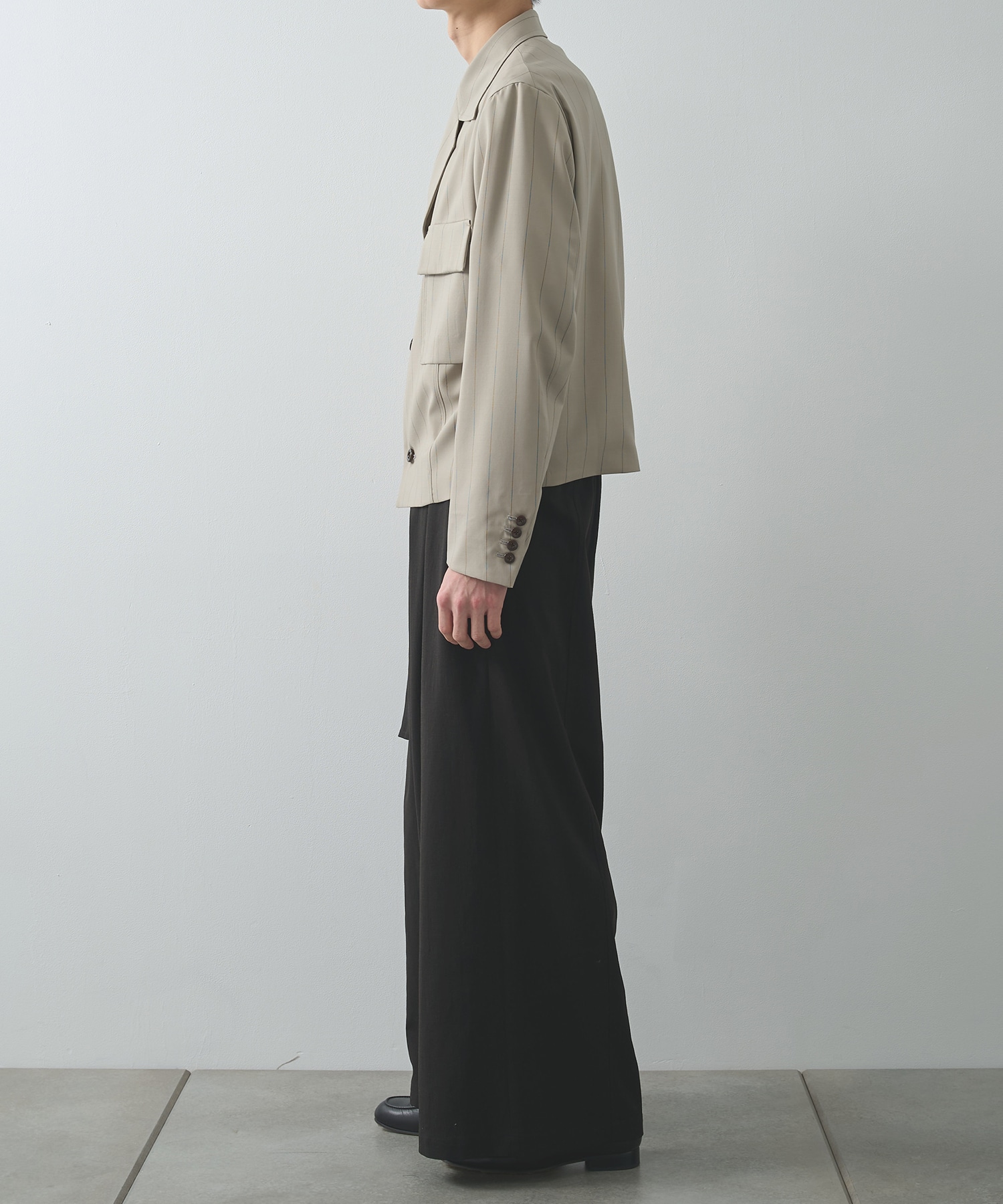 別注 Belted Wide Flare Pants UJOH HOMME