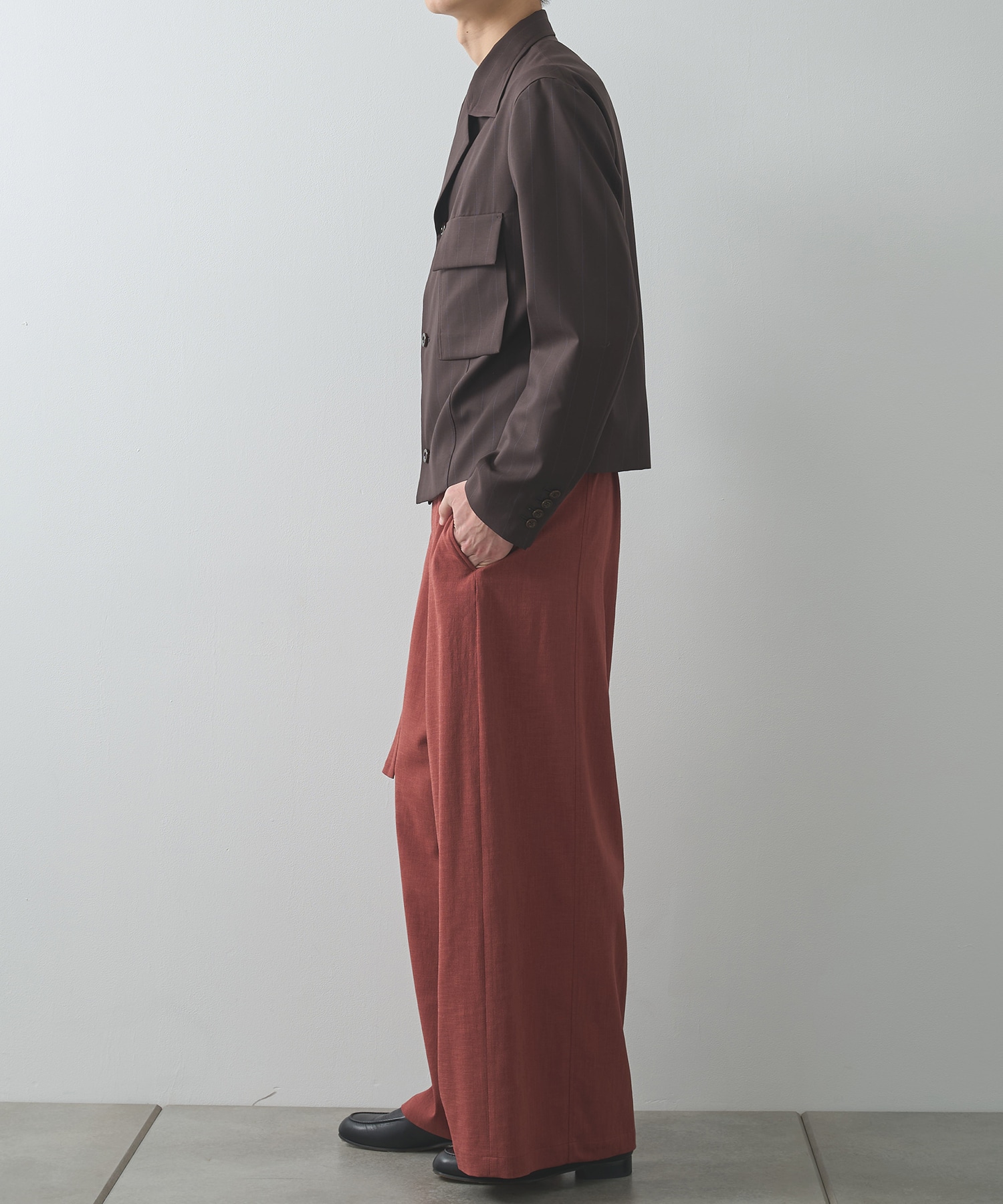 別注 Belted Wide Flare Pants UJOH HOMME