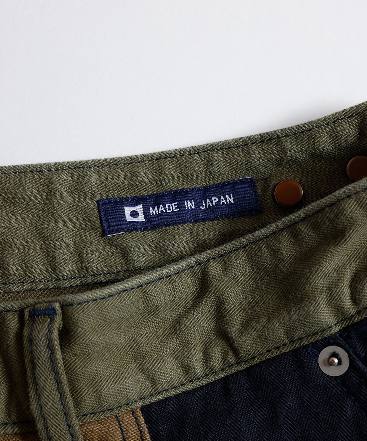 PATCHWORK DOUBLE KNEE PANTS RINSE FDMTL