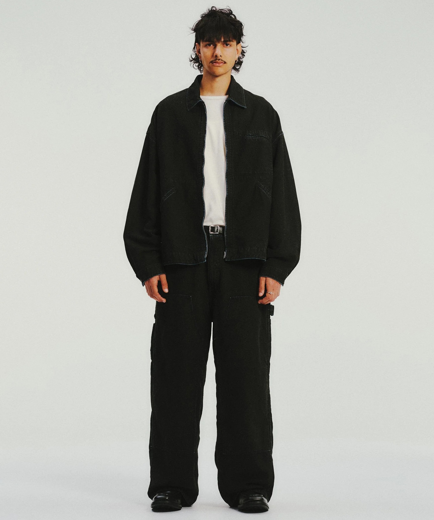 Grainy Denim Double Knee Painter Pants COOTIE PRODUCTIONS