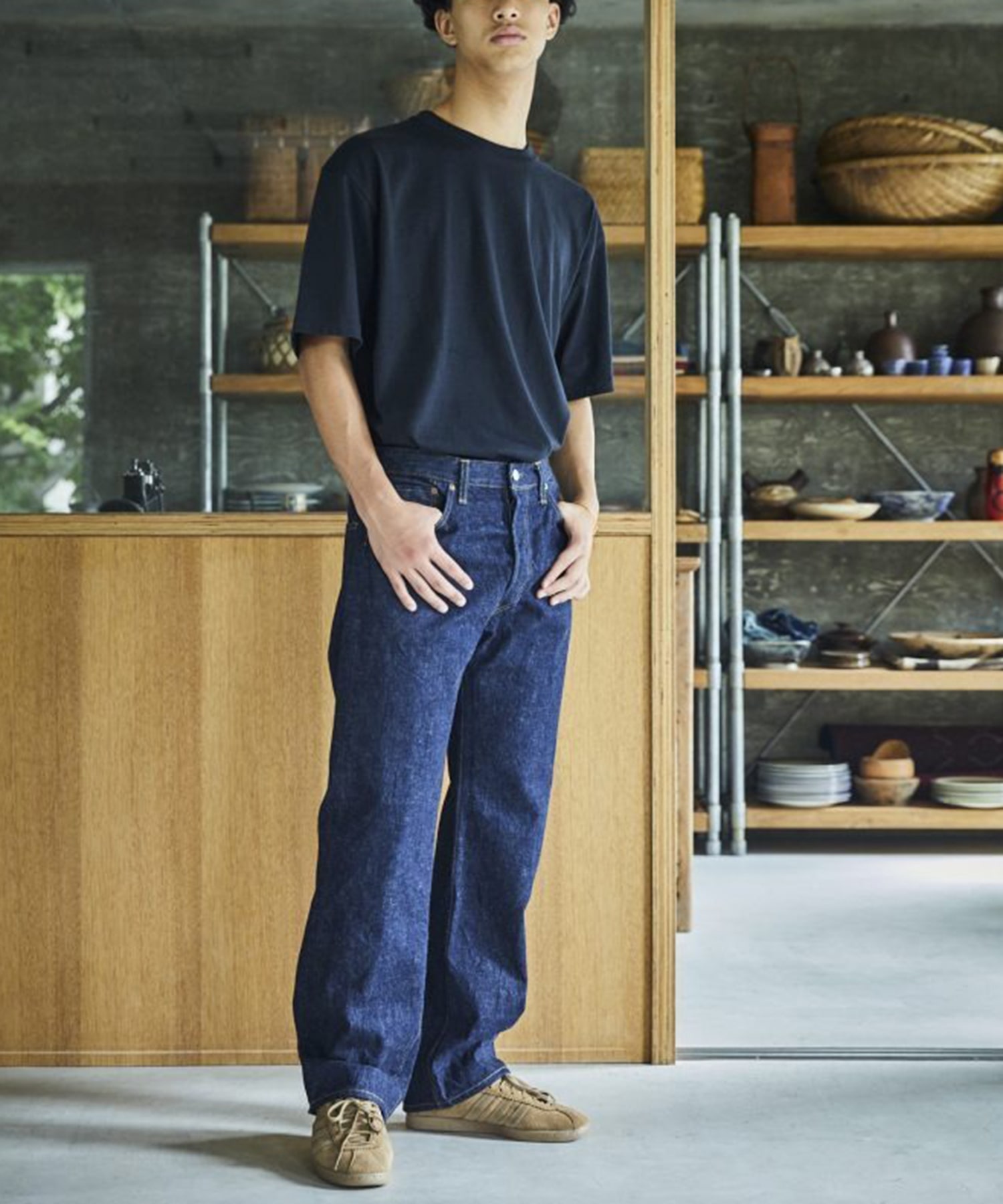 101 DADS FIT DENIM PANTS orSlow