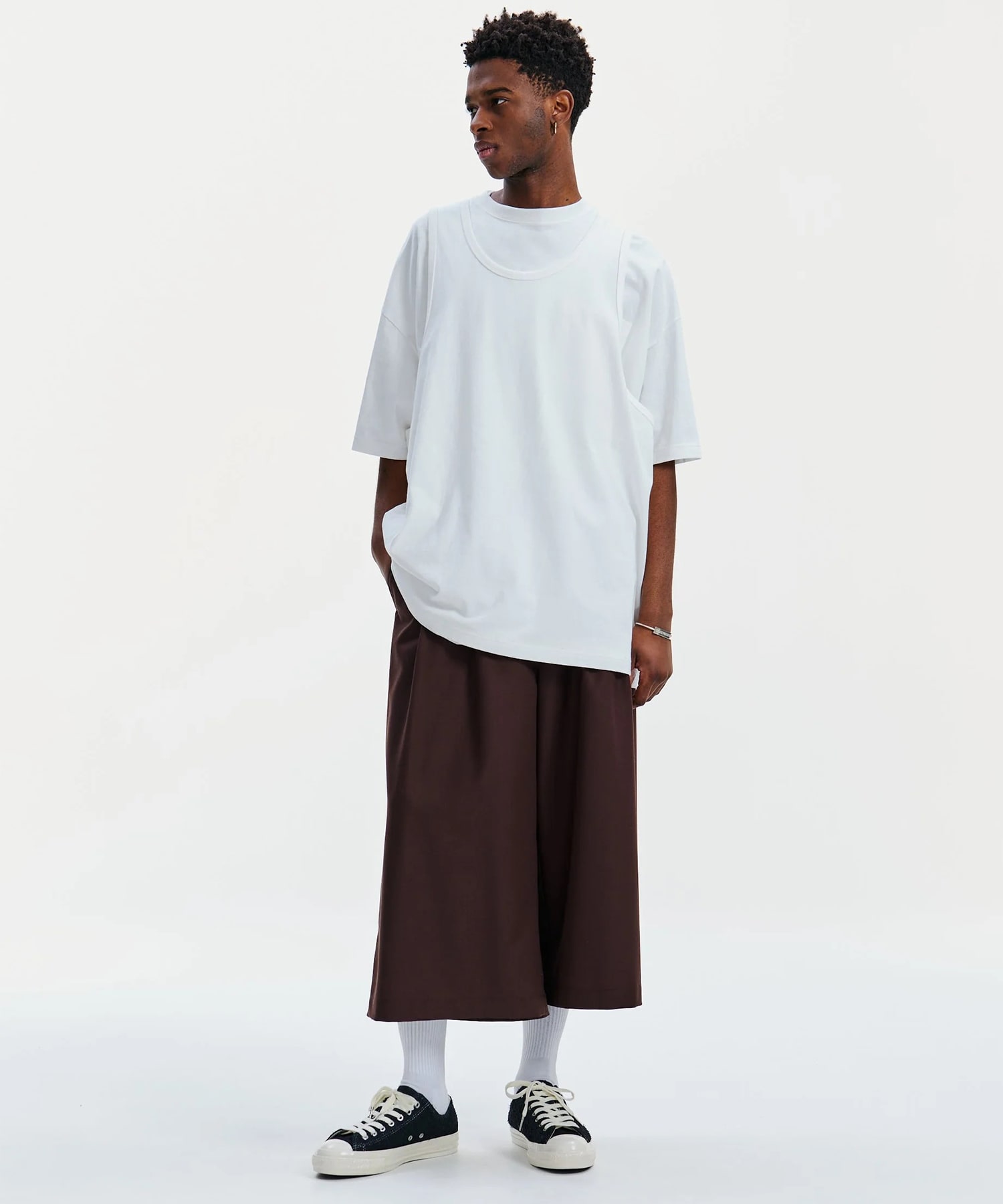 T/W Twill Shin Cut Wide Easy Trousers COOTIE PRODUCTIONS