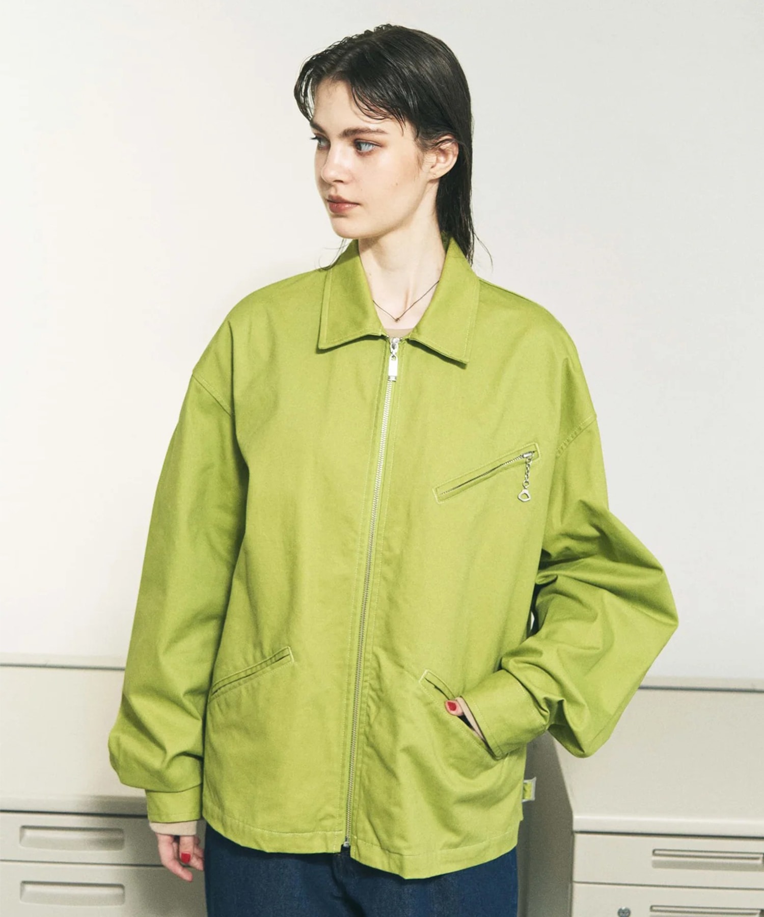 TWILL ZIP WORK JACKET PHINGERIN