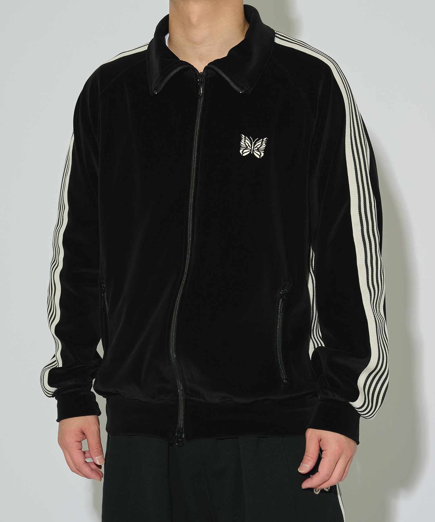 別注 Track Jacket - C/PE Velour NEEDLES