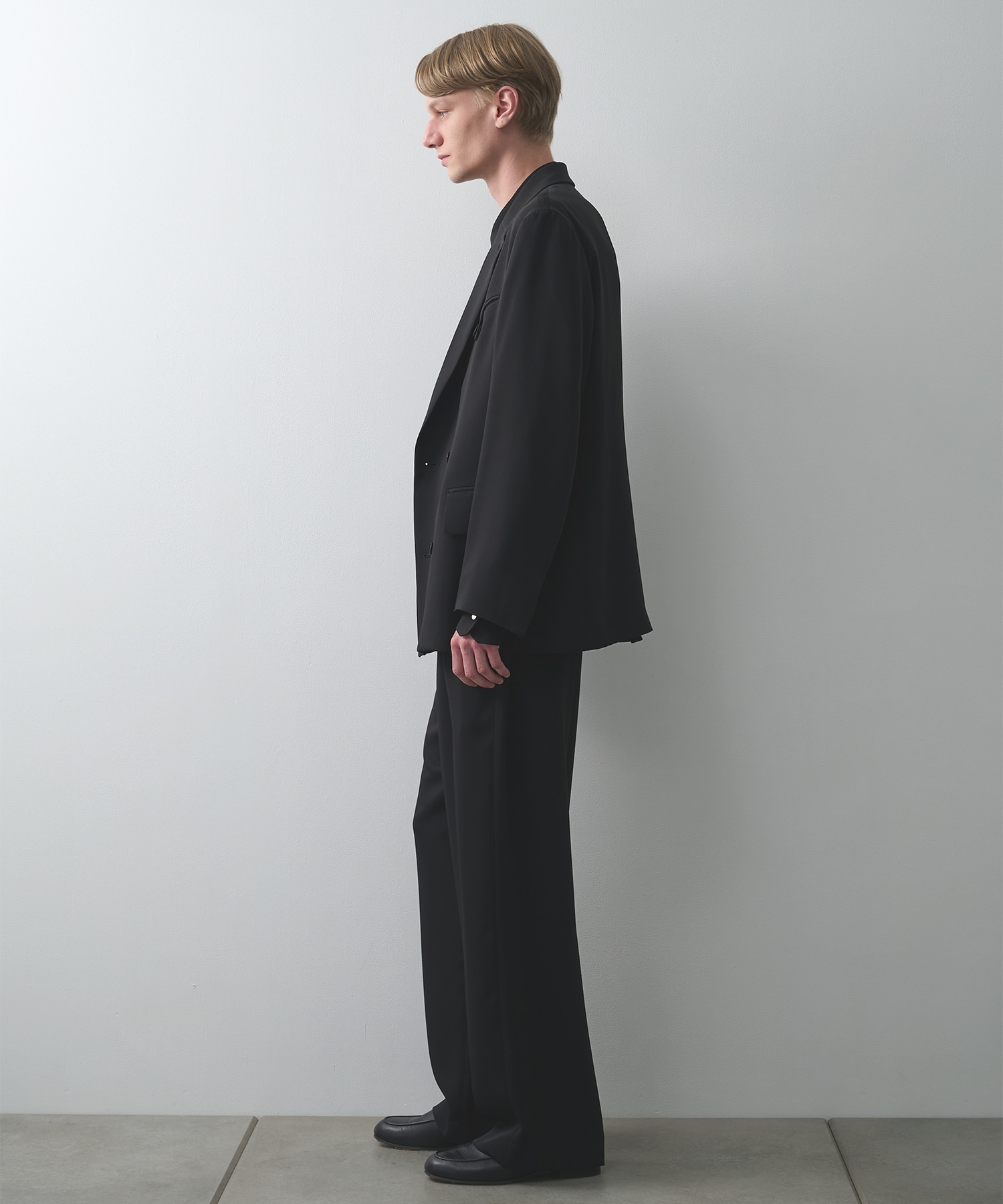 Double Cloth Button-Tab Pocket Tailored Jacket CULLNI