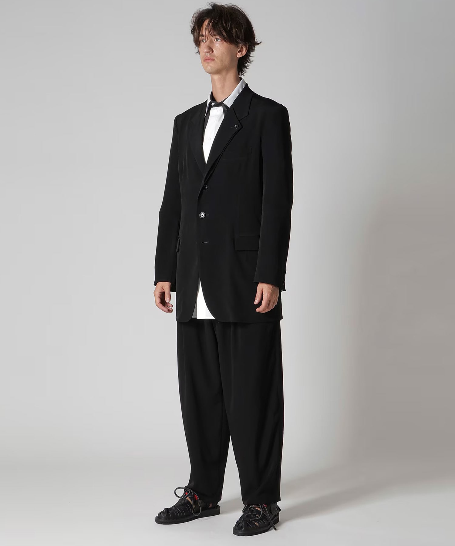 シルク二重ラペルJ Yohji Yamamoto