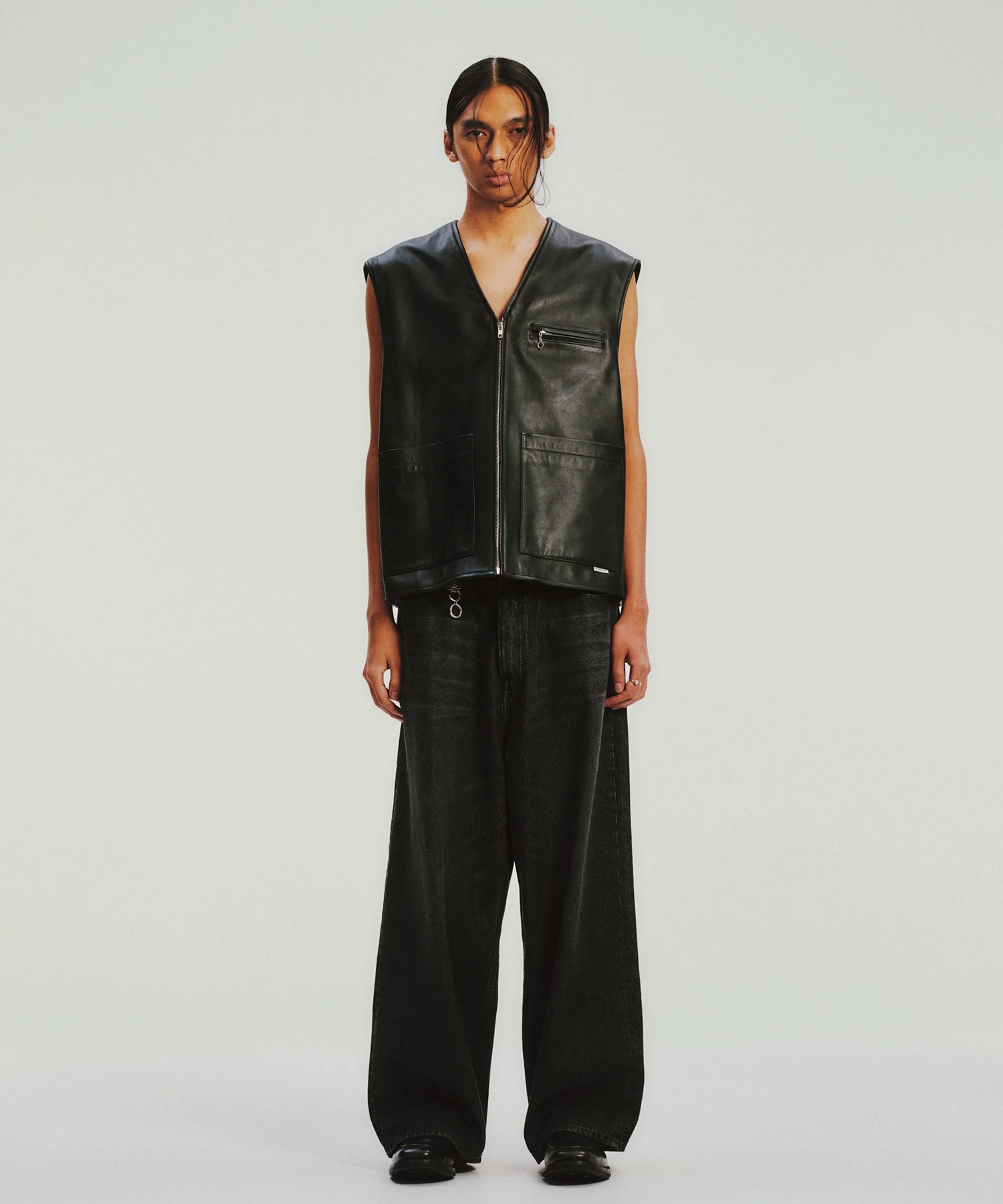 Leather Work Vest COOTIE PRODUCTIONS